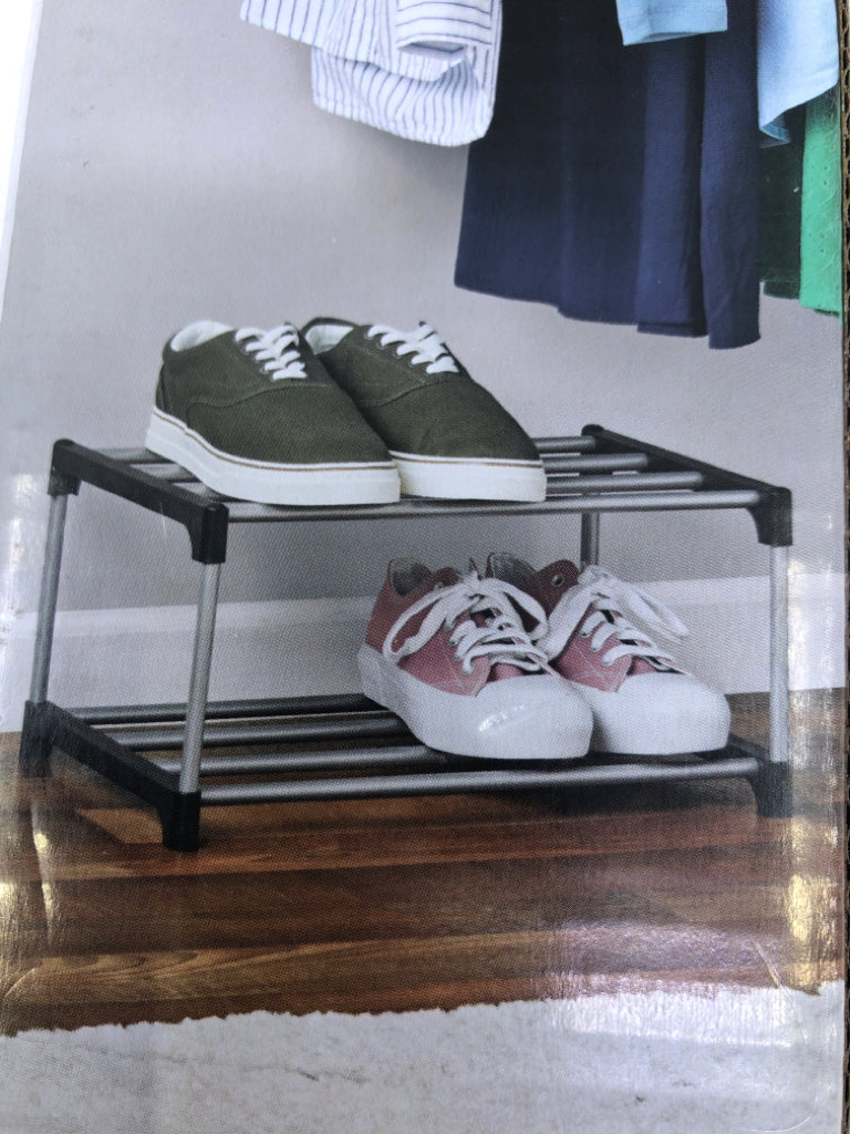 NIB 2-TIER STACKABLE SHOE RACK MAINSTAYS