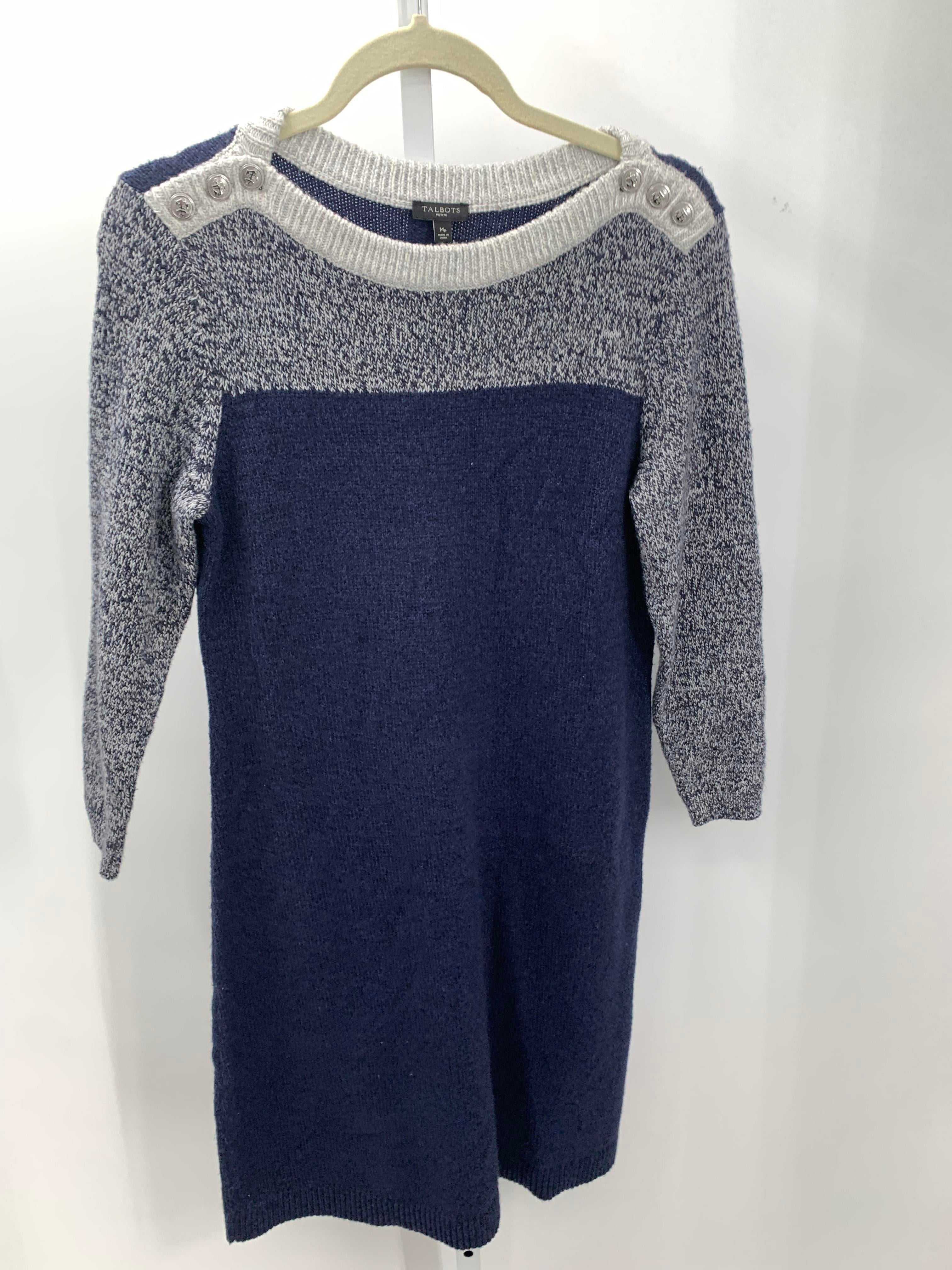 Talbots Size Medium Petite Petite Long Sleeve Dress