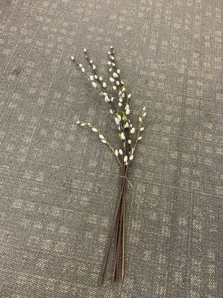 FAUX WILLOW PLANT BUNDLE ON FAUX BRANCHES.