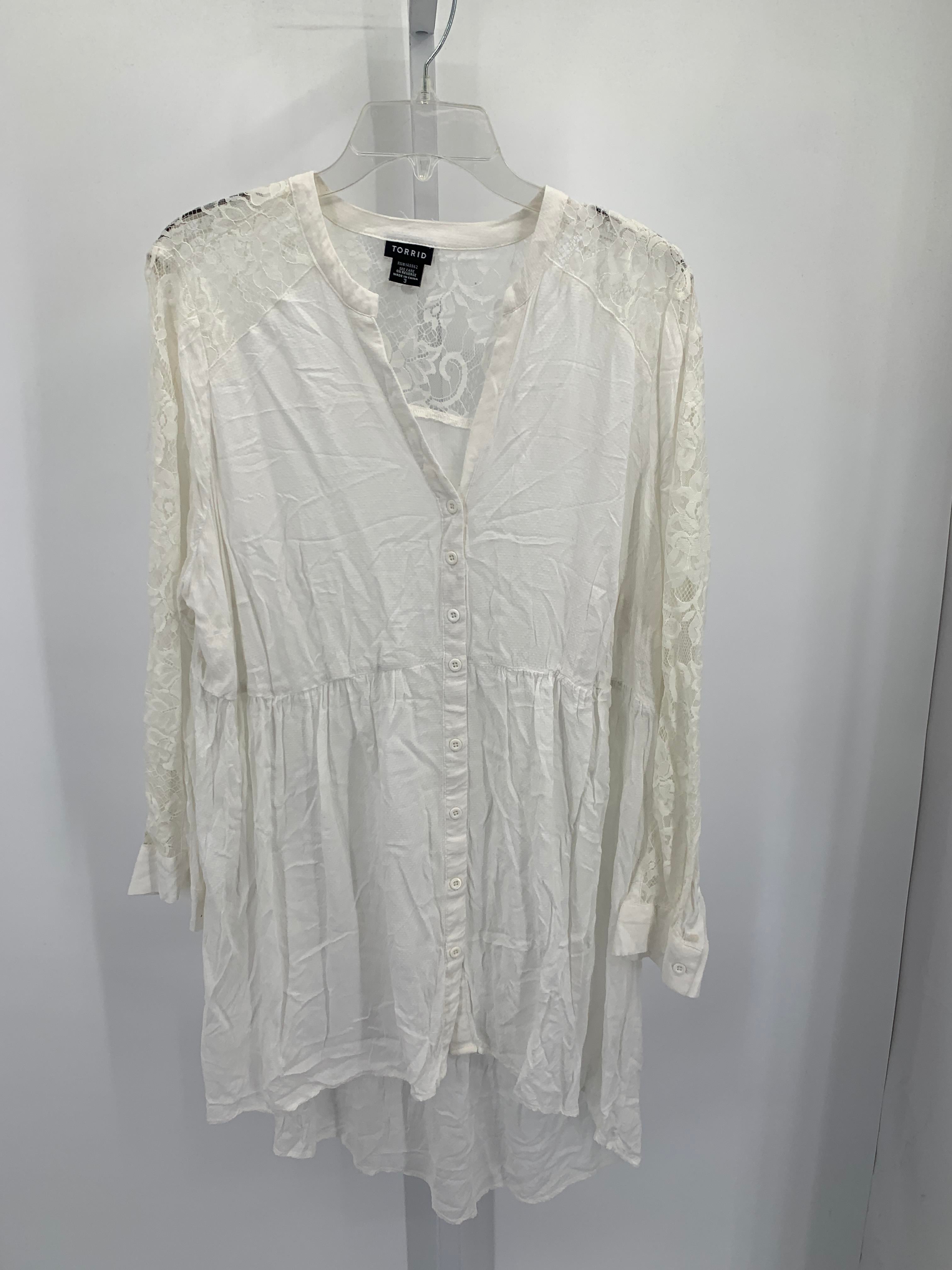 Torrid Size 3X Womens Long Sleeve Shirt