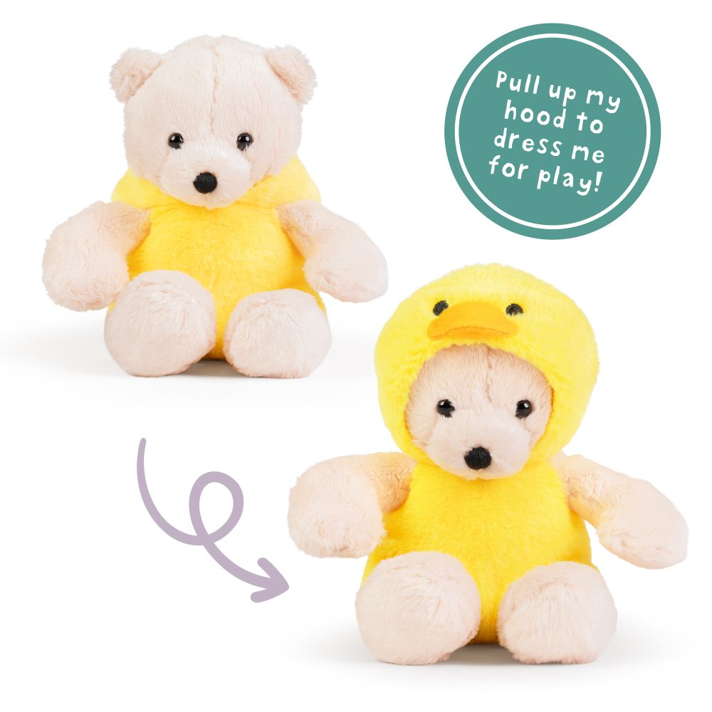 New - LITTLE Dress Up Bear - Yellow Duck