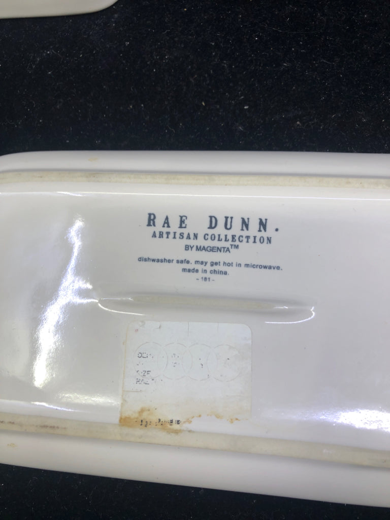 RAE DUNN BUTTER DISH LAY IT ON THICK.