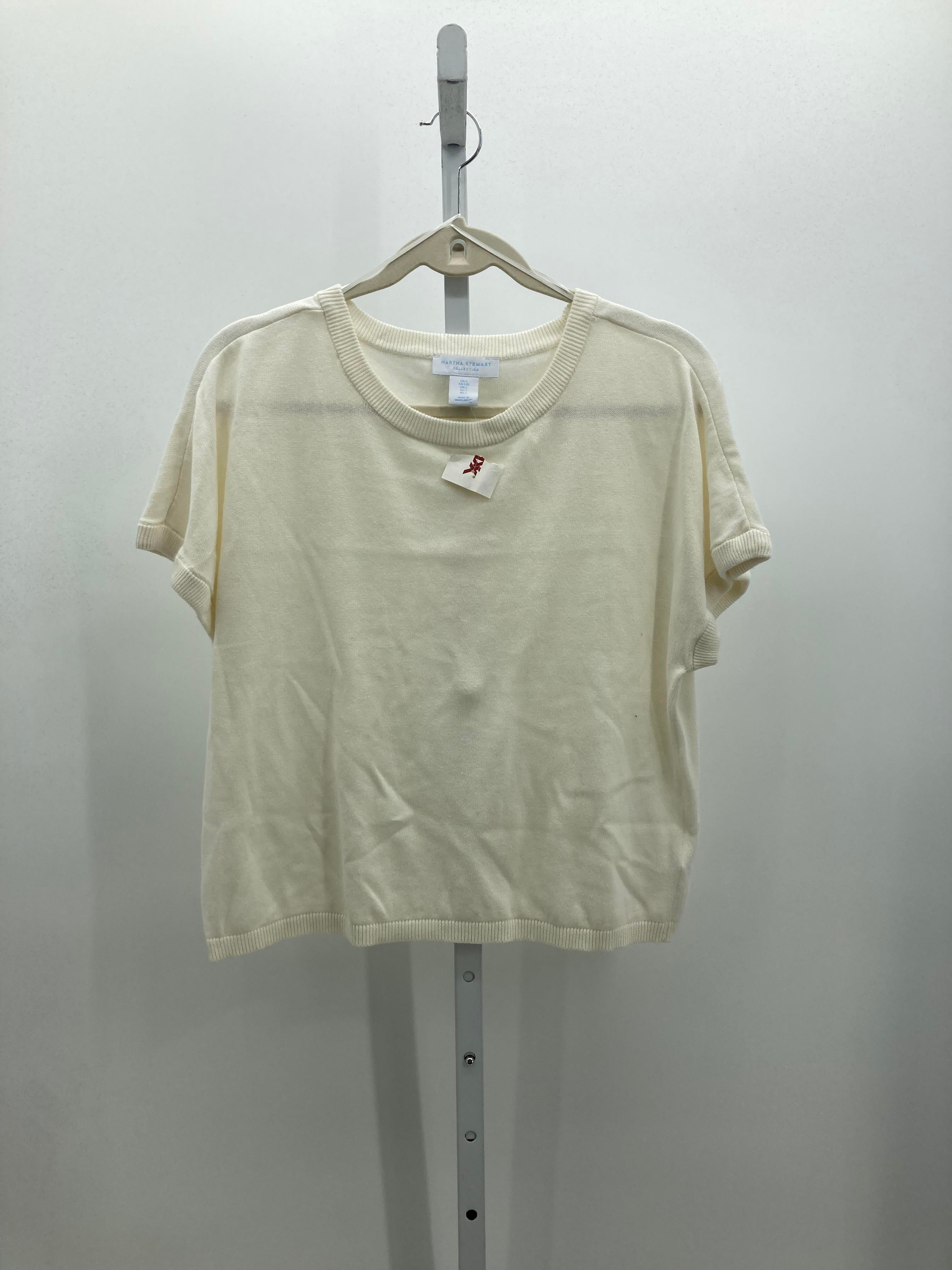 Martha Stewart Size Large Misses Short Slv Sweater
