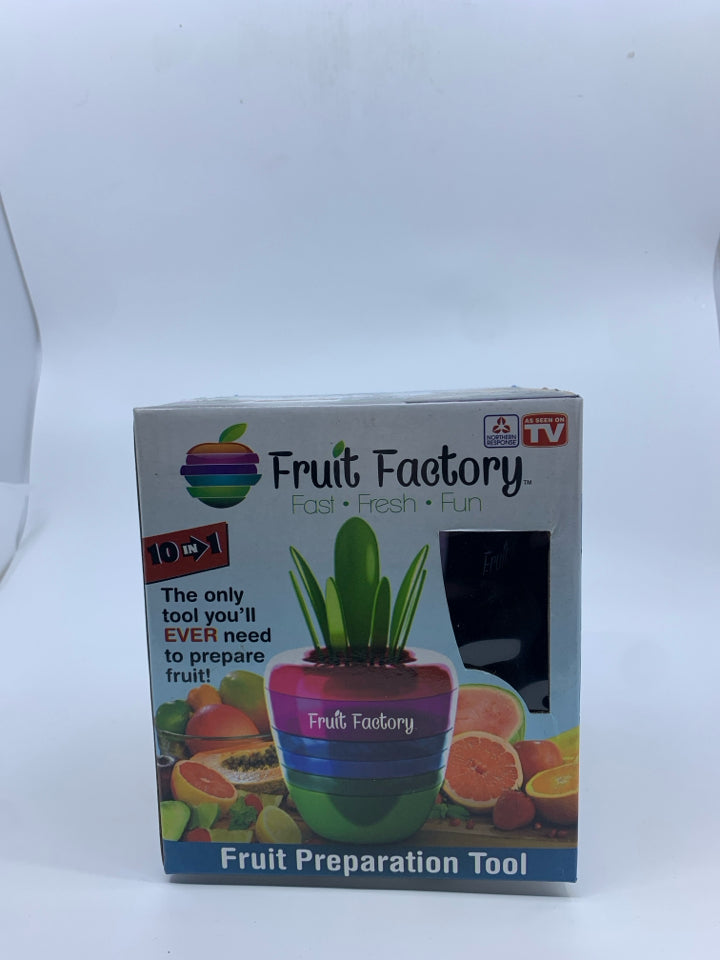 NIB 10 IN 1 FRUIT FACTORY.