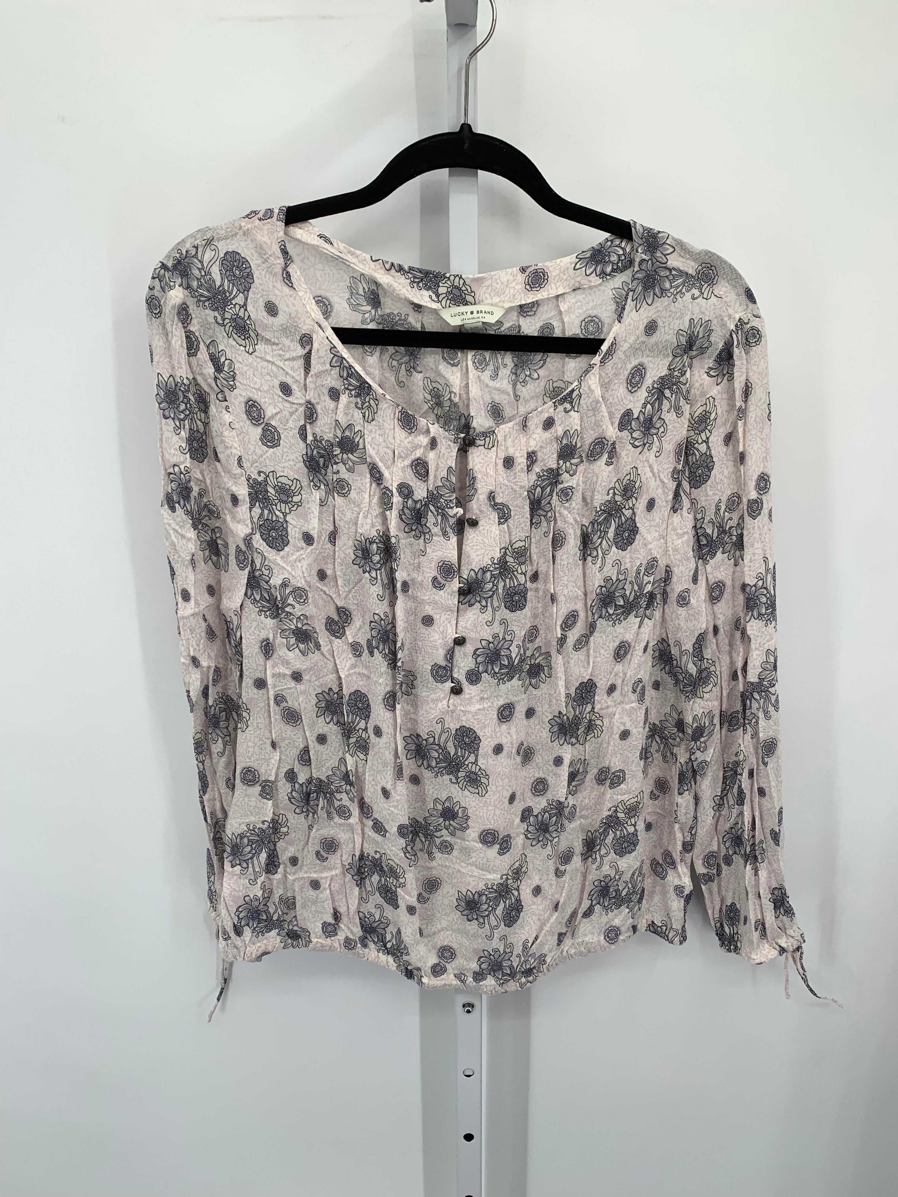 Lucky Brand Size Large Misses Long Sleeve Shirt