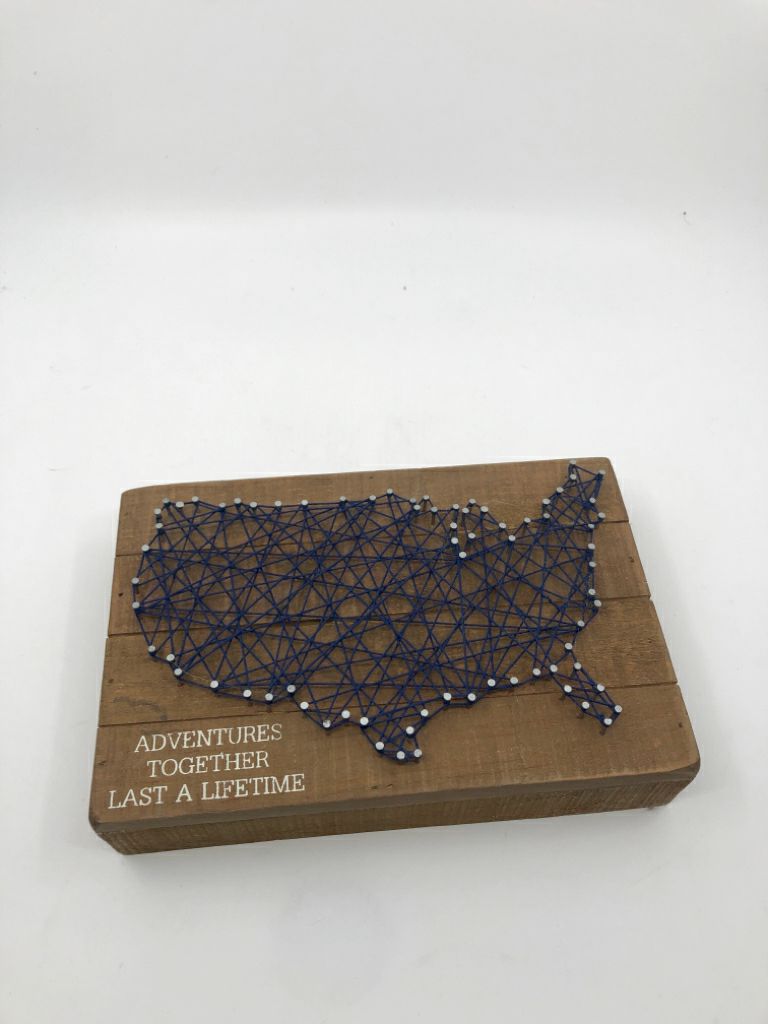 ADVENTURE TOGETHER STRING ART WALL HANGING.