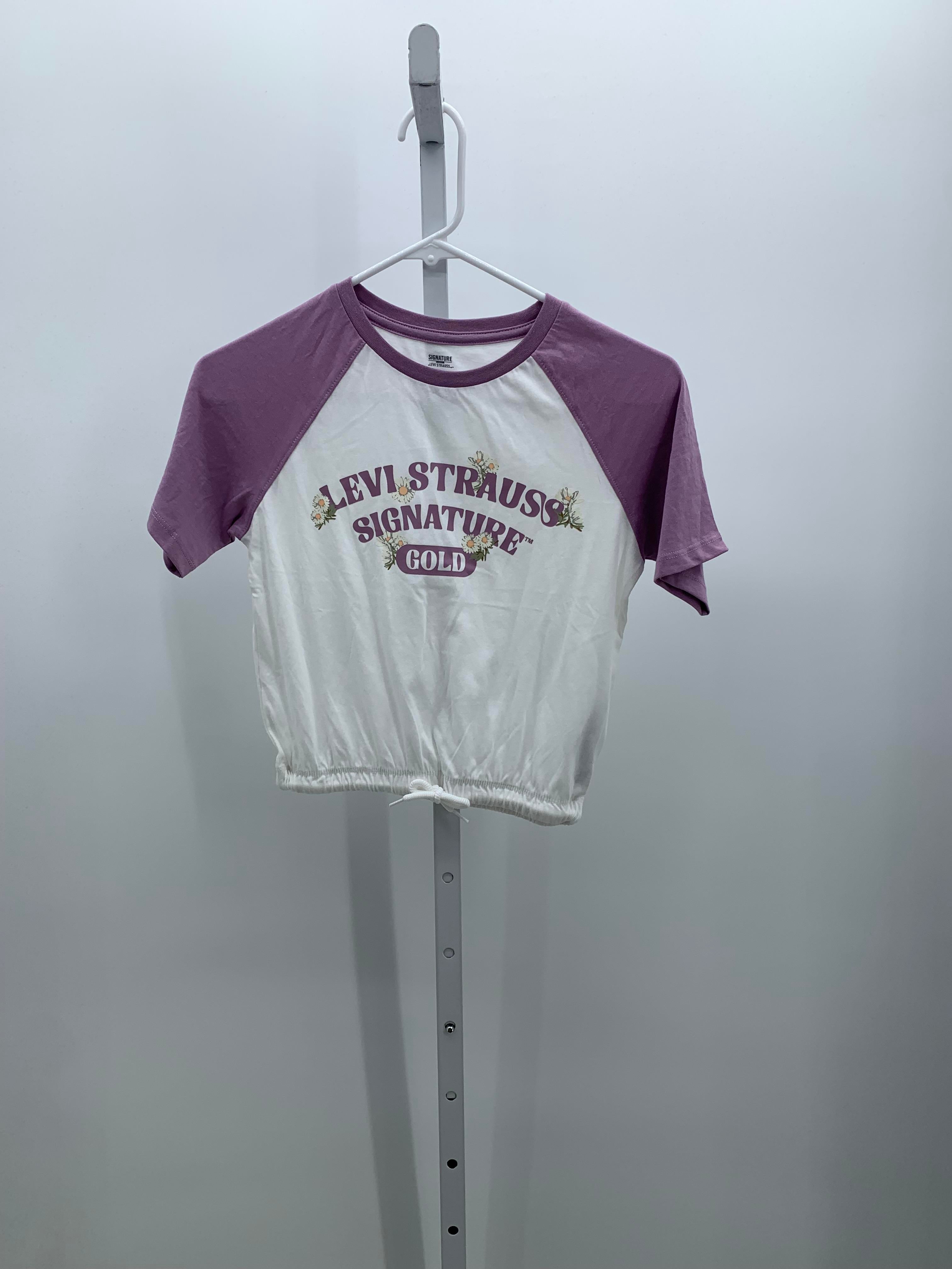Levis Size 8-10 Girls Short Sleeve Shirt