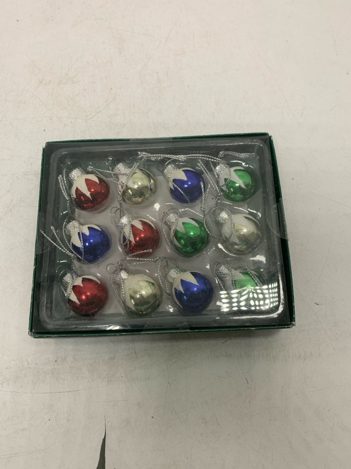 NIB KURT ADLER MINI GLASS ORNAMENTS.