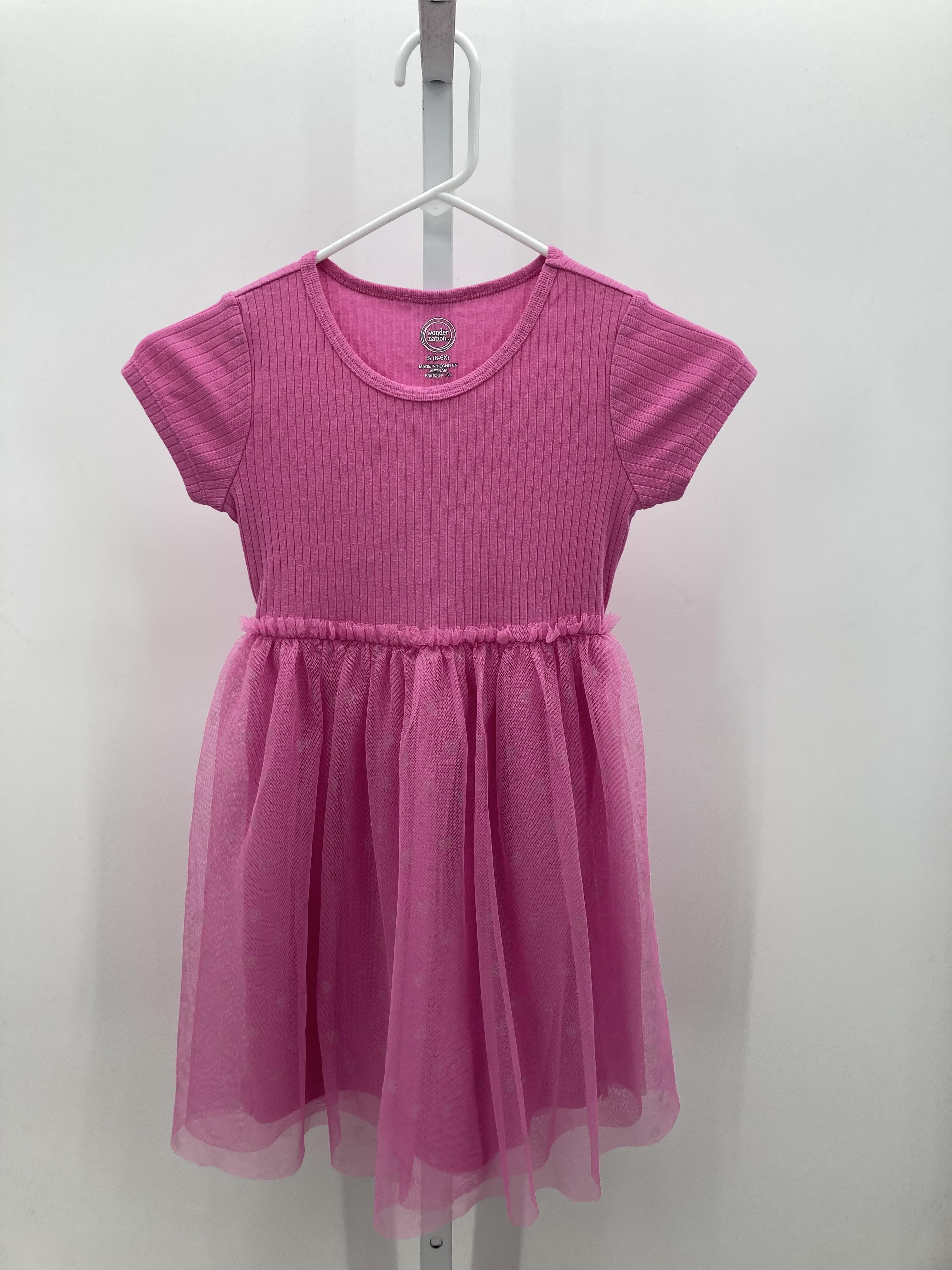 Wonder Nation Size 6/6X Girls Short Sleeve Dress