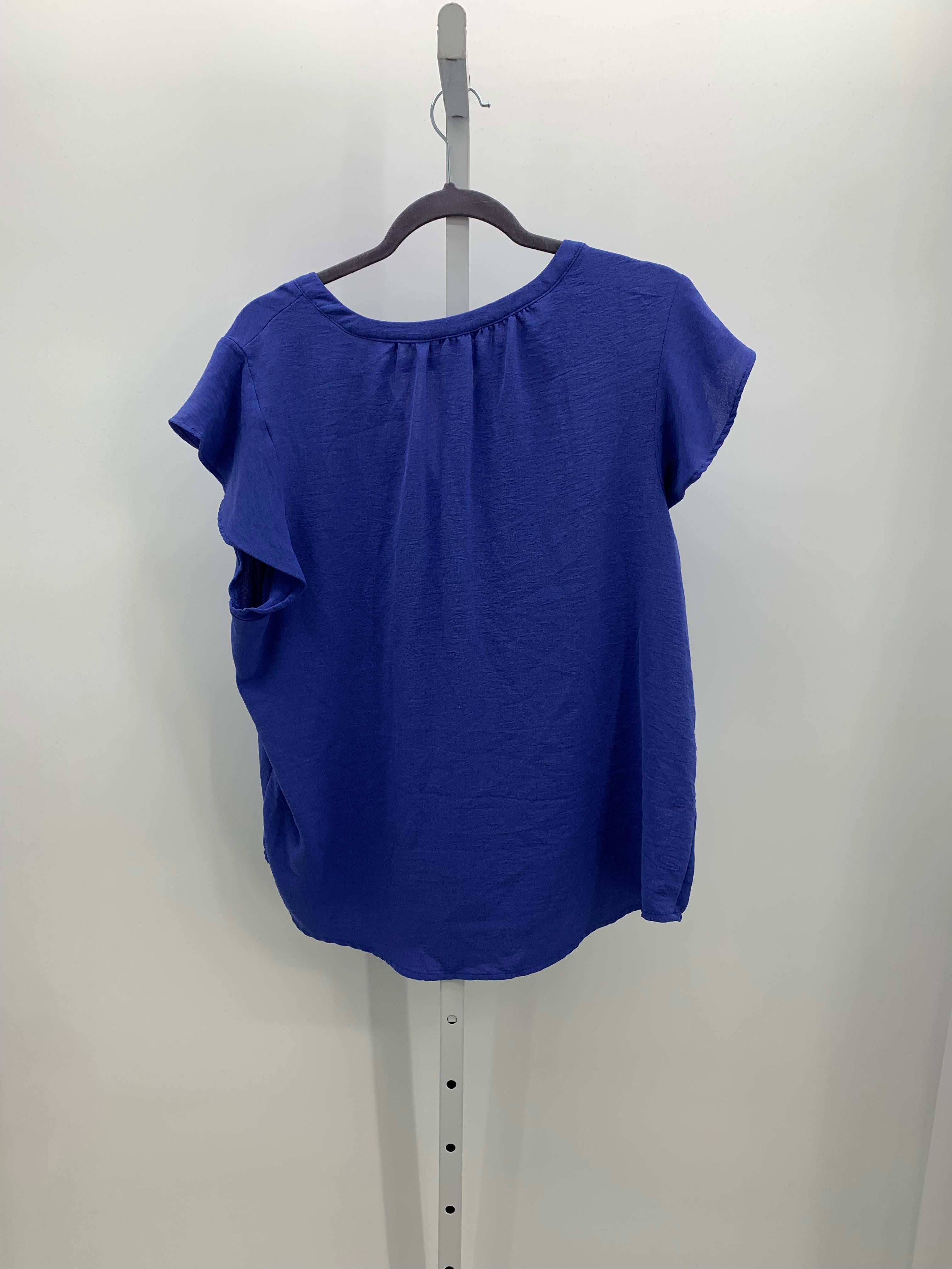 Adrianna Papell Size Extra Large Misses Short Sleeve Shirt