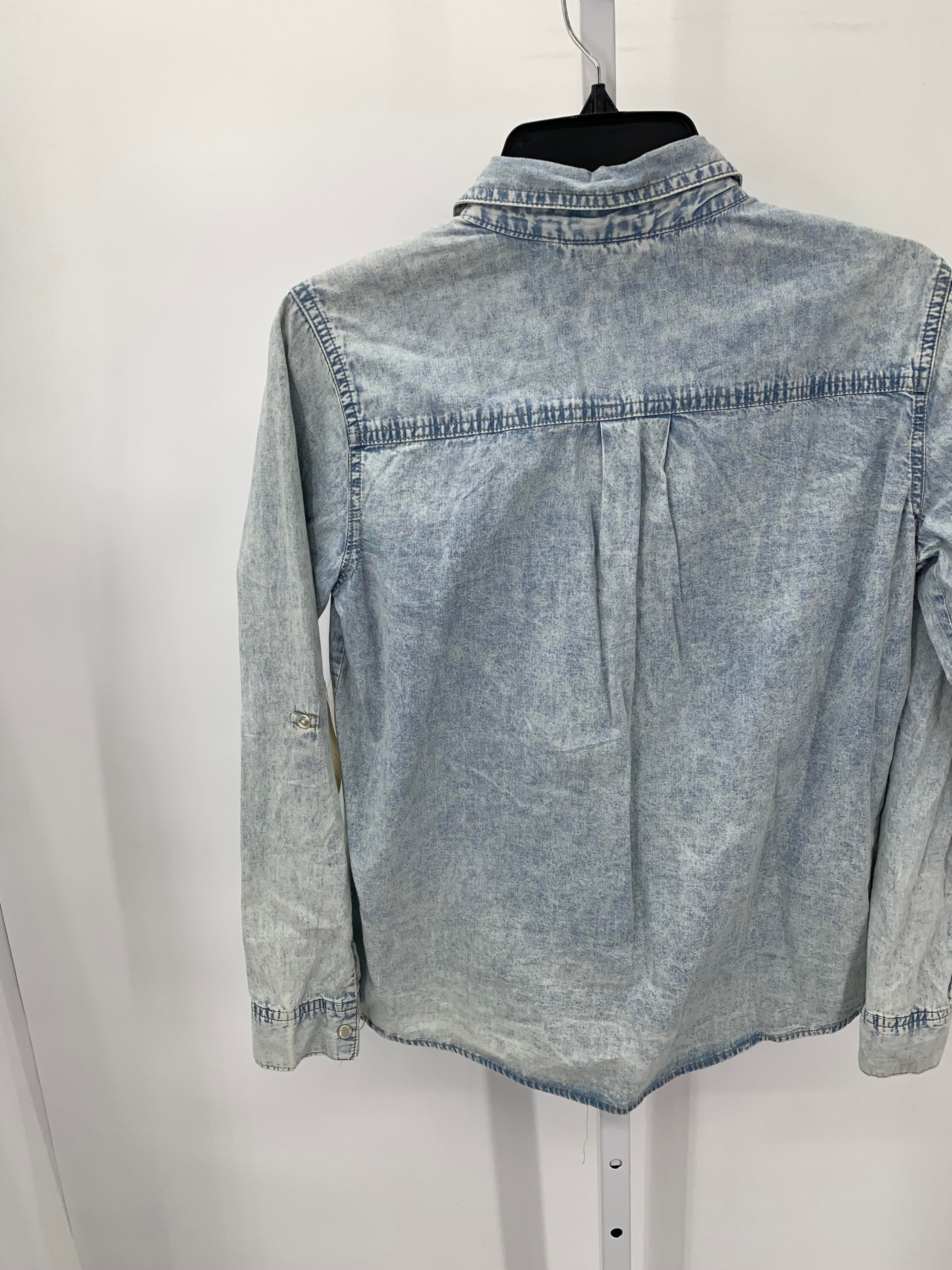 Passport Size Small Juniors Long Sleeve Shirt