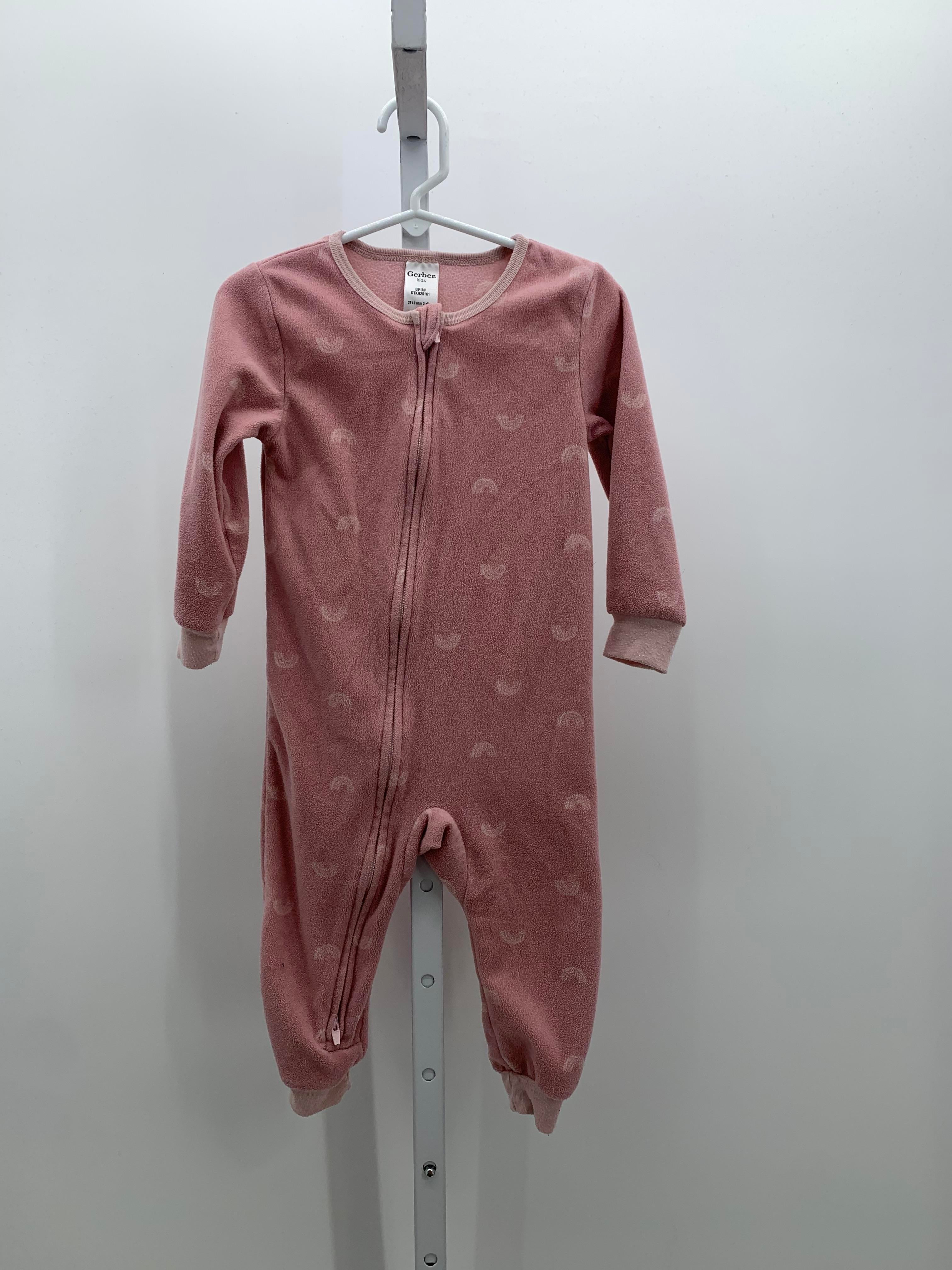 Gerber Size 2T Girls Long Slv. Romper