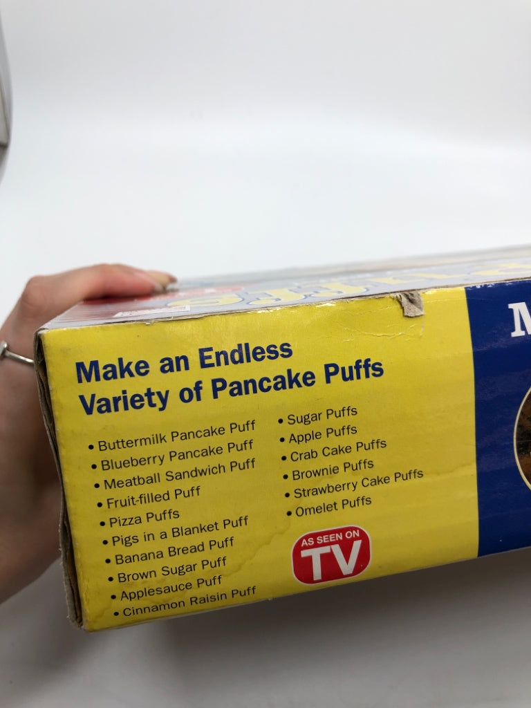 NIB PANCAKE PUFFS CAST IRON BAKER.