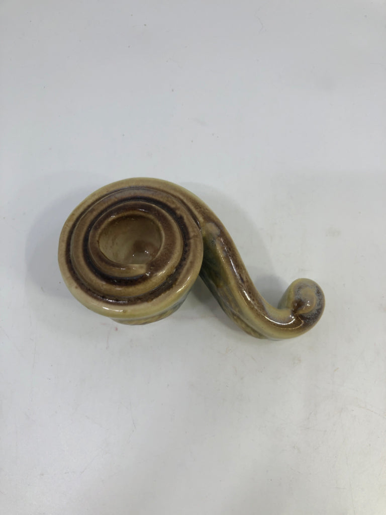 CORNUCOPIA TAPERED CANDLE HOLDER.