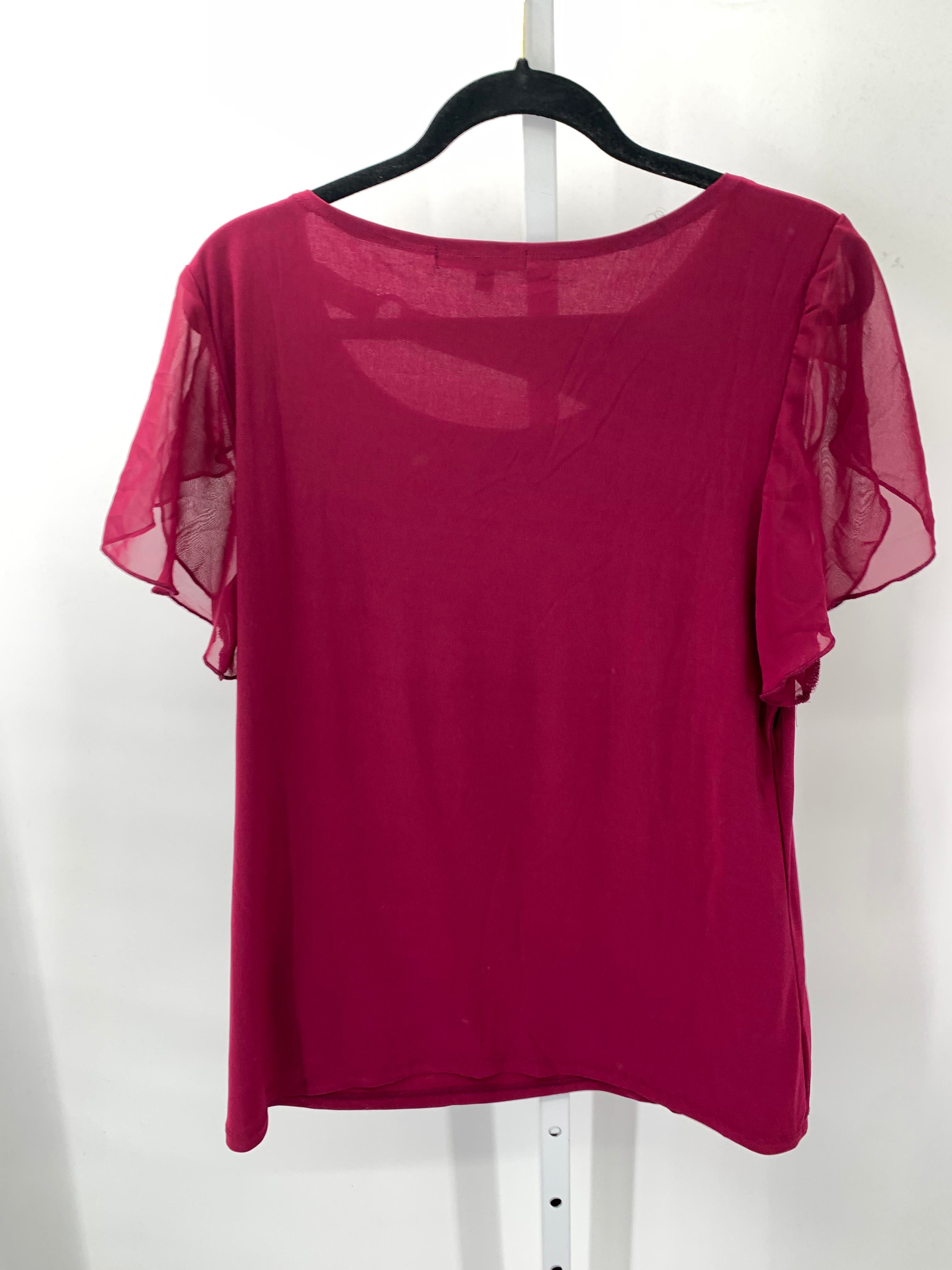 Size Extra Large Misses Short Sleeve Shirt