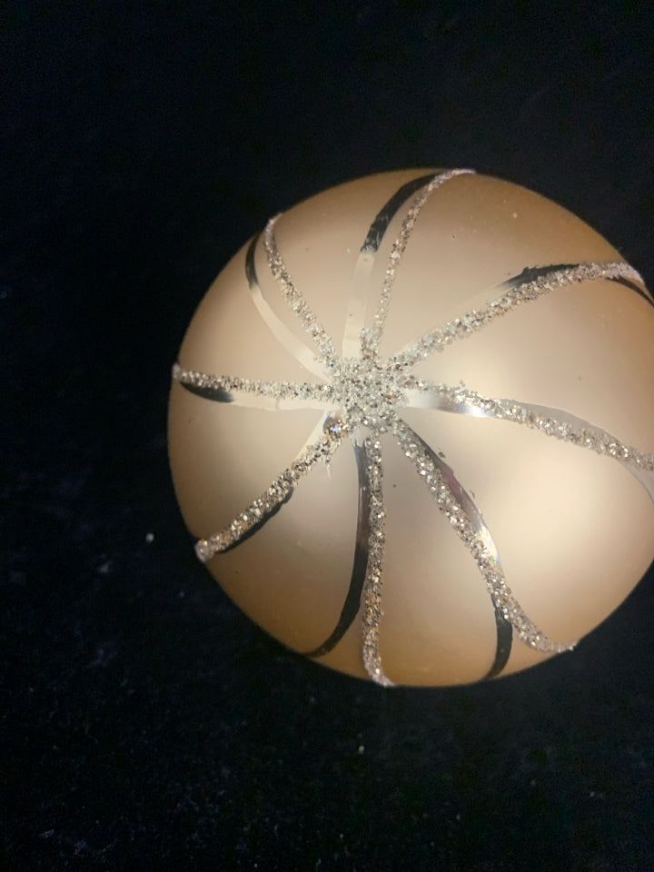 GOLD BULB ORNAMENT.