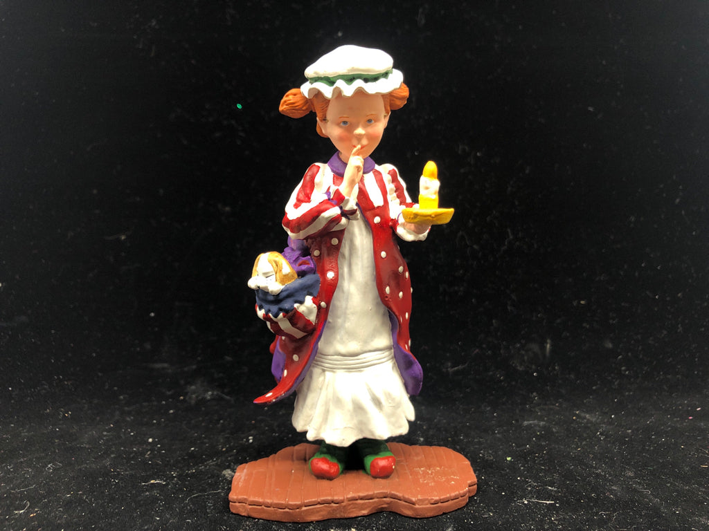 DEPARTMENT 56 MARY JO HOLDING CANDLE.