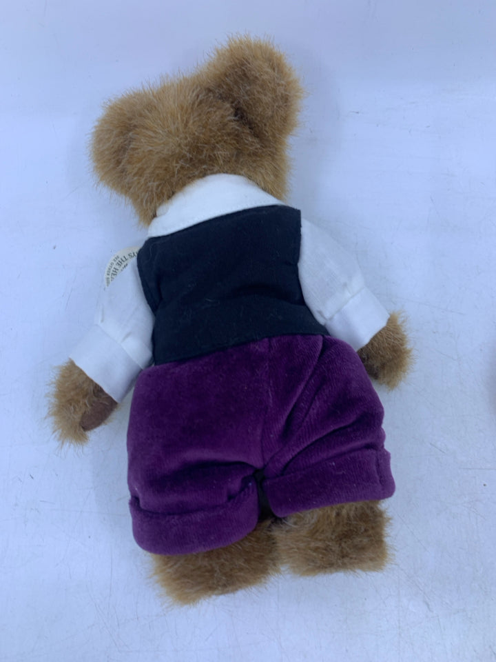 TAN BEAR W/ PURPLE VAST/PANTS.