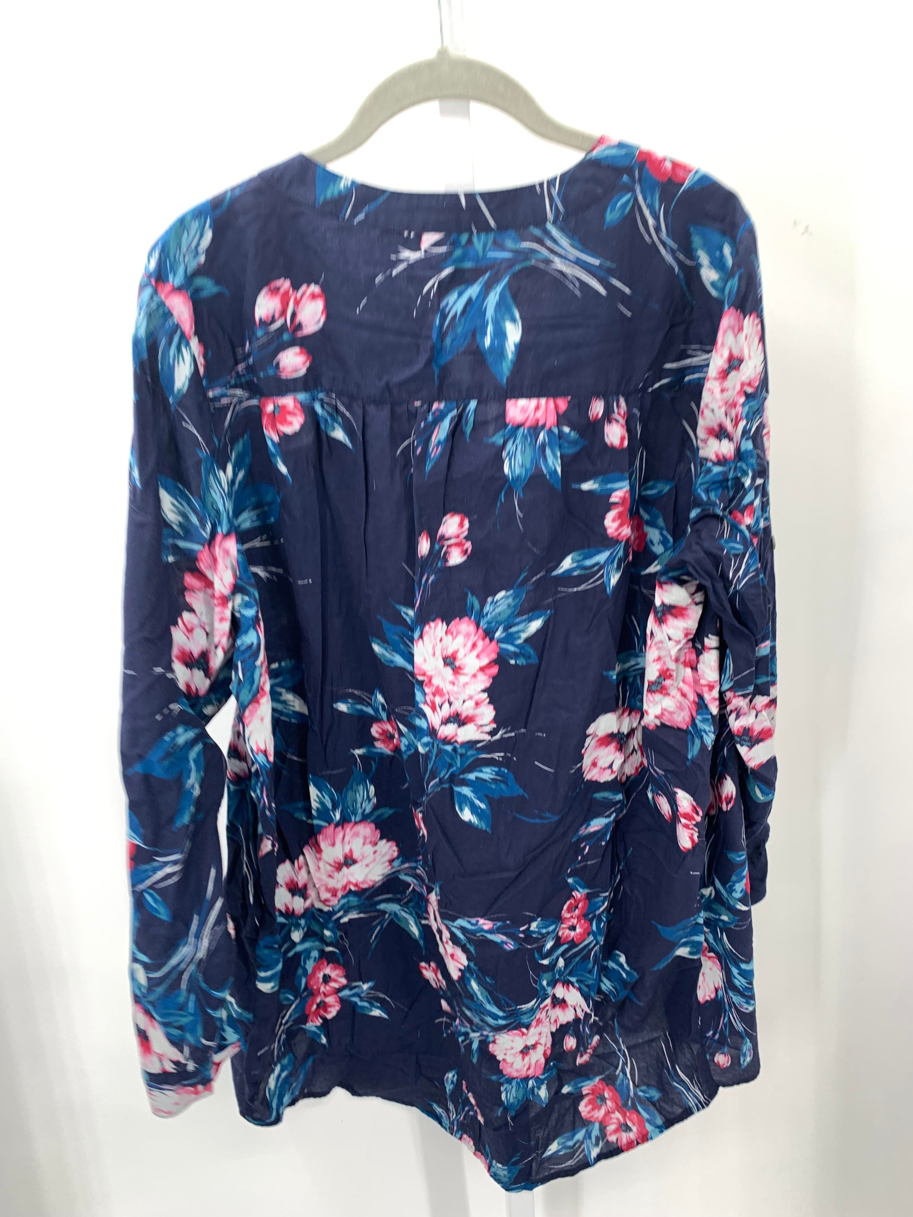 Roaman's Size 18 W Womens Long Sleeve Shirt