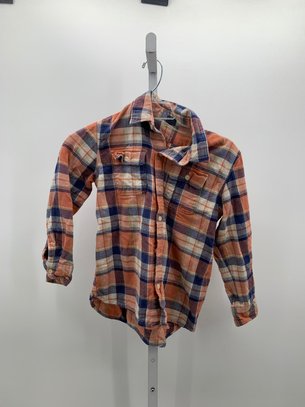 BLUE WHITE PLAID BTN DOWN