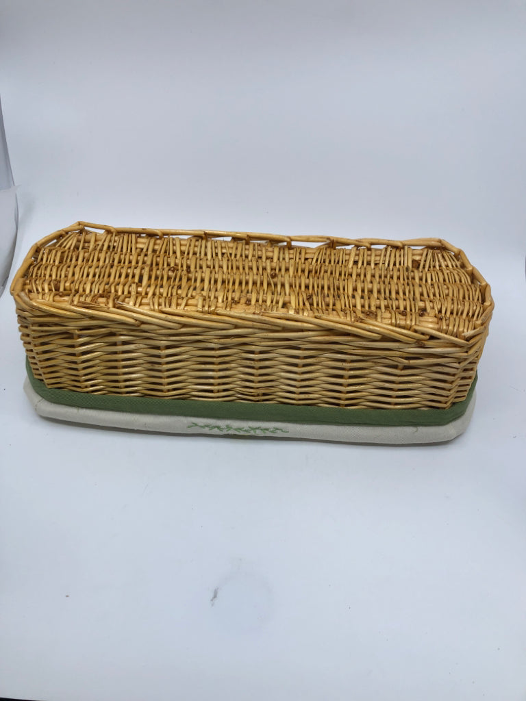 OBLONG "GARDEN" BASKET W/LINER.