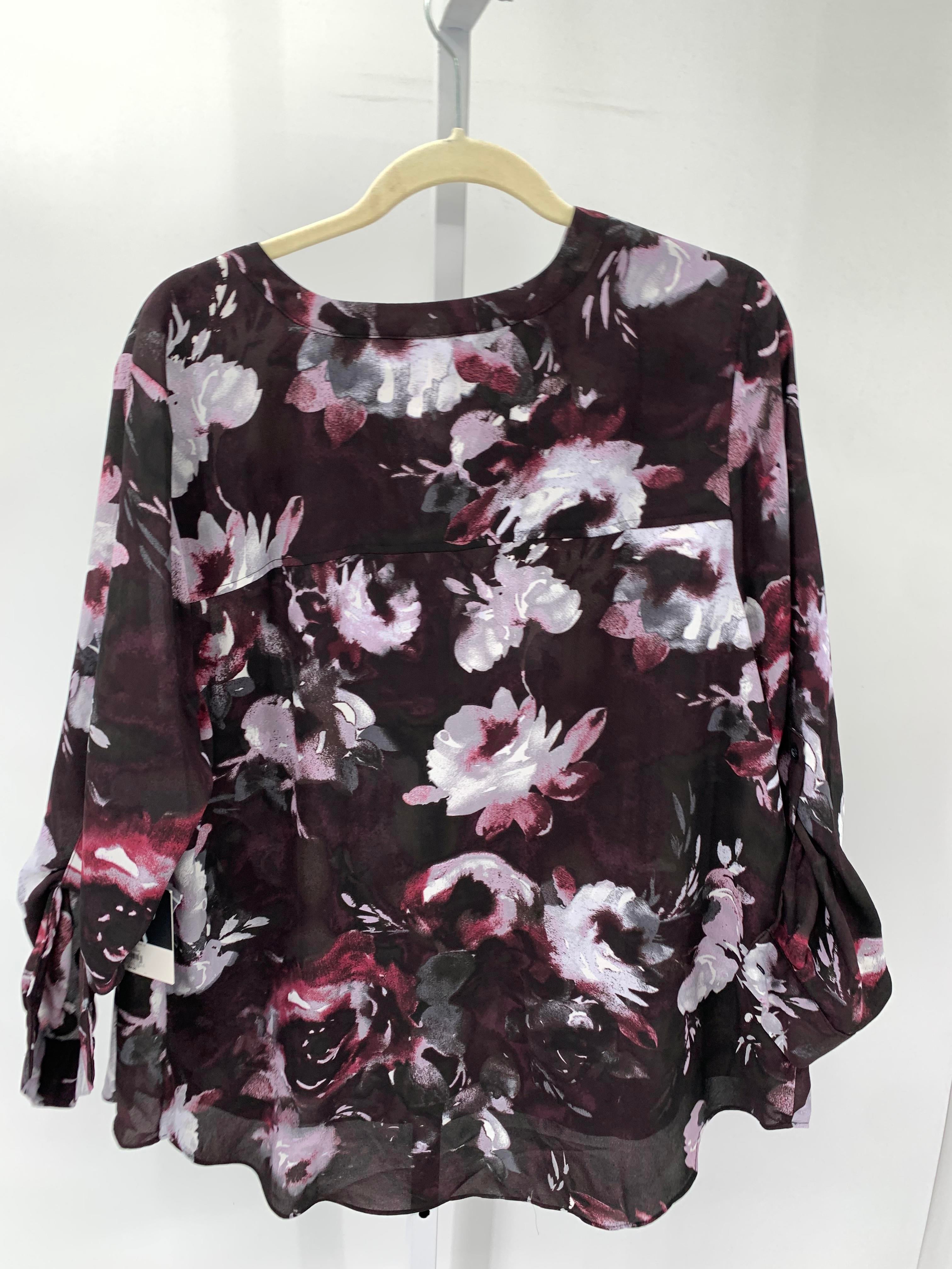 Vera Wang Size 1X Womens Long Sleeve Shirt