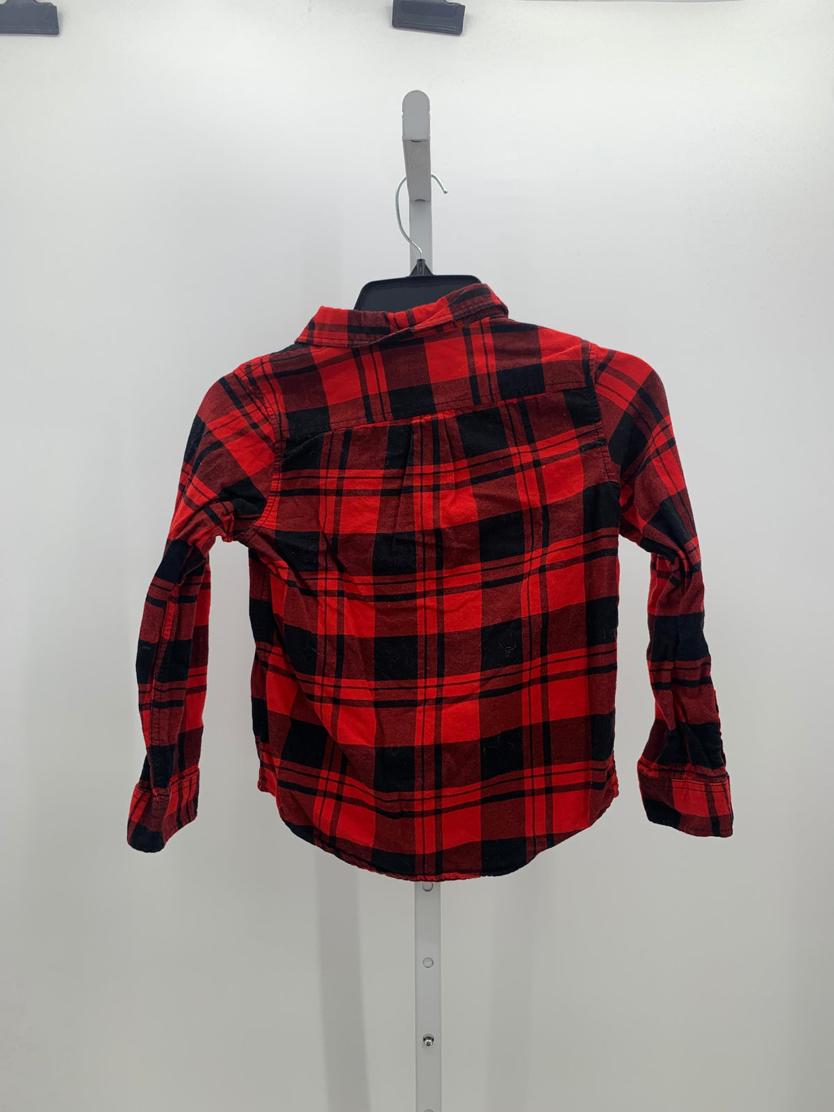 BLACK PLAID BTN DOWN