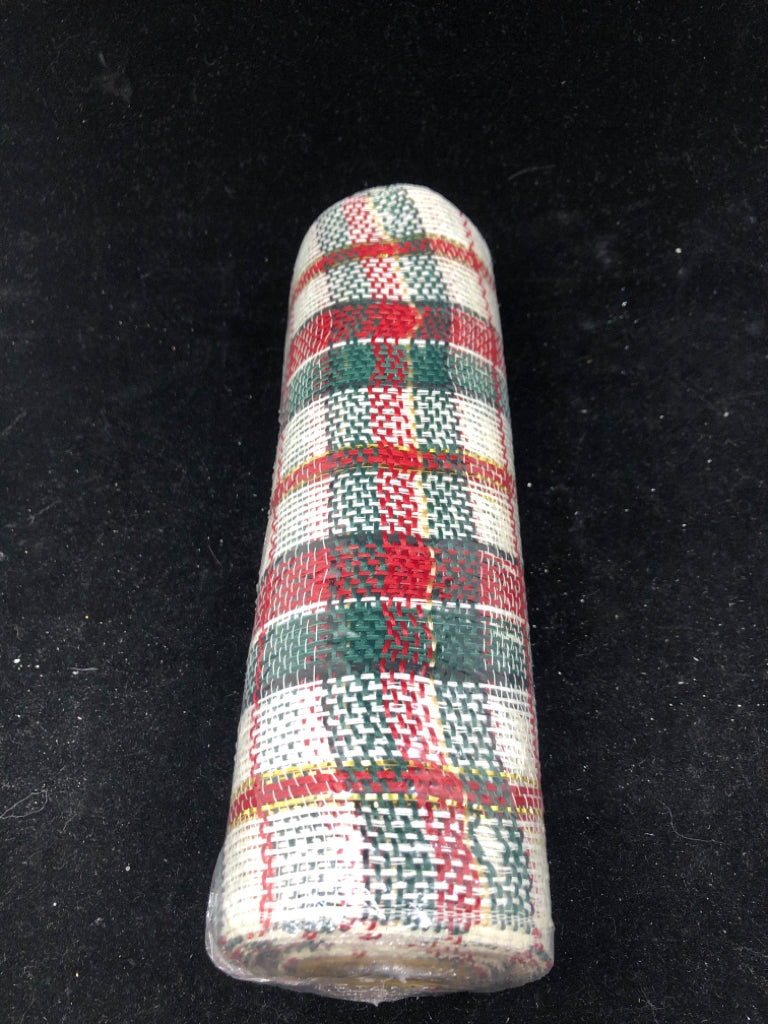 NIP PLAID MESH RIBBON.