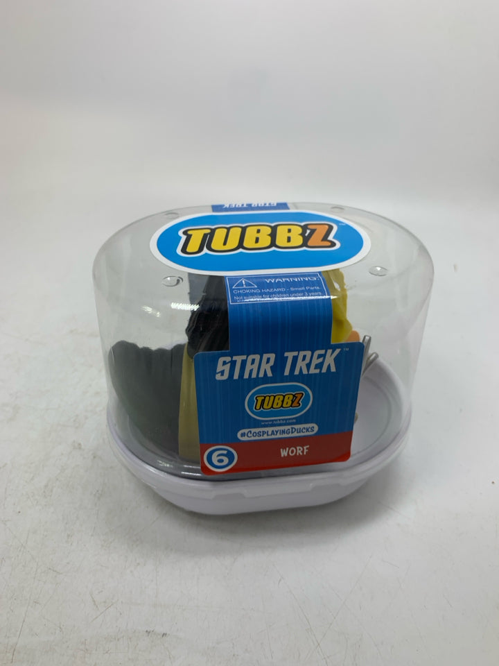 NIB TUBBZ STAR TREK WORF RUBBER DUCK.