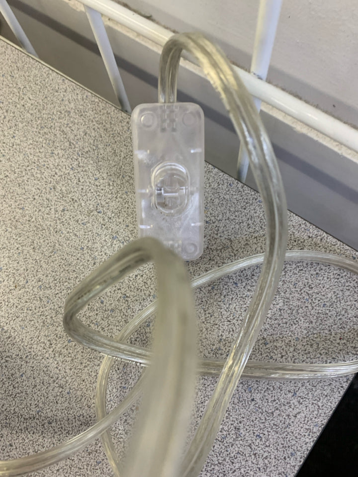 SOCCER BALL LAMP W/WHITE SHADE.