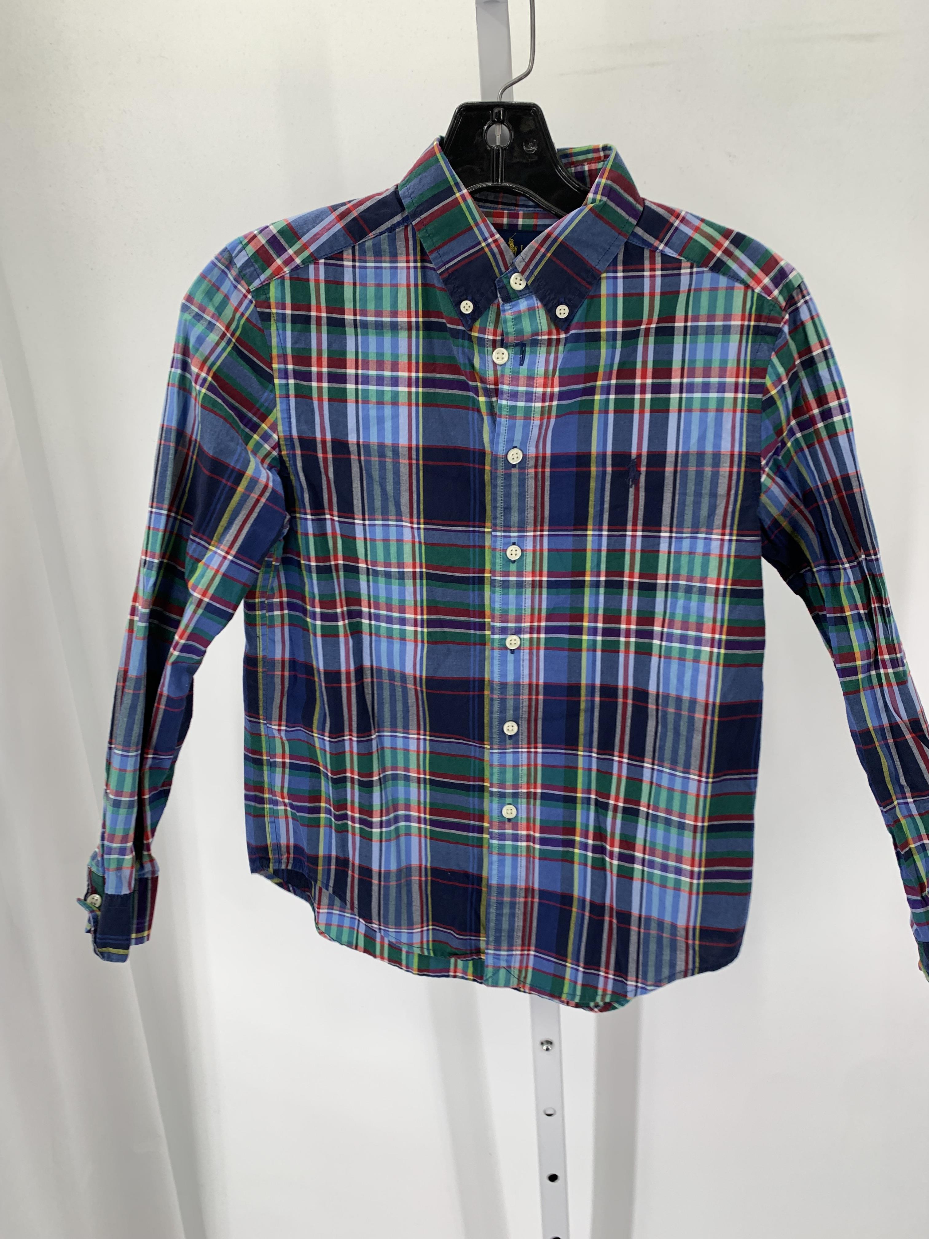 PLAID BTN DOWN