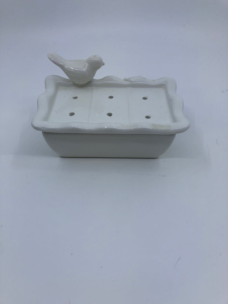 BIRD CERAMIC SOAP DISH.