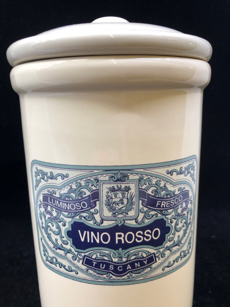 CREAM CANISTER VINO ROSSO.