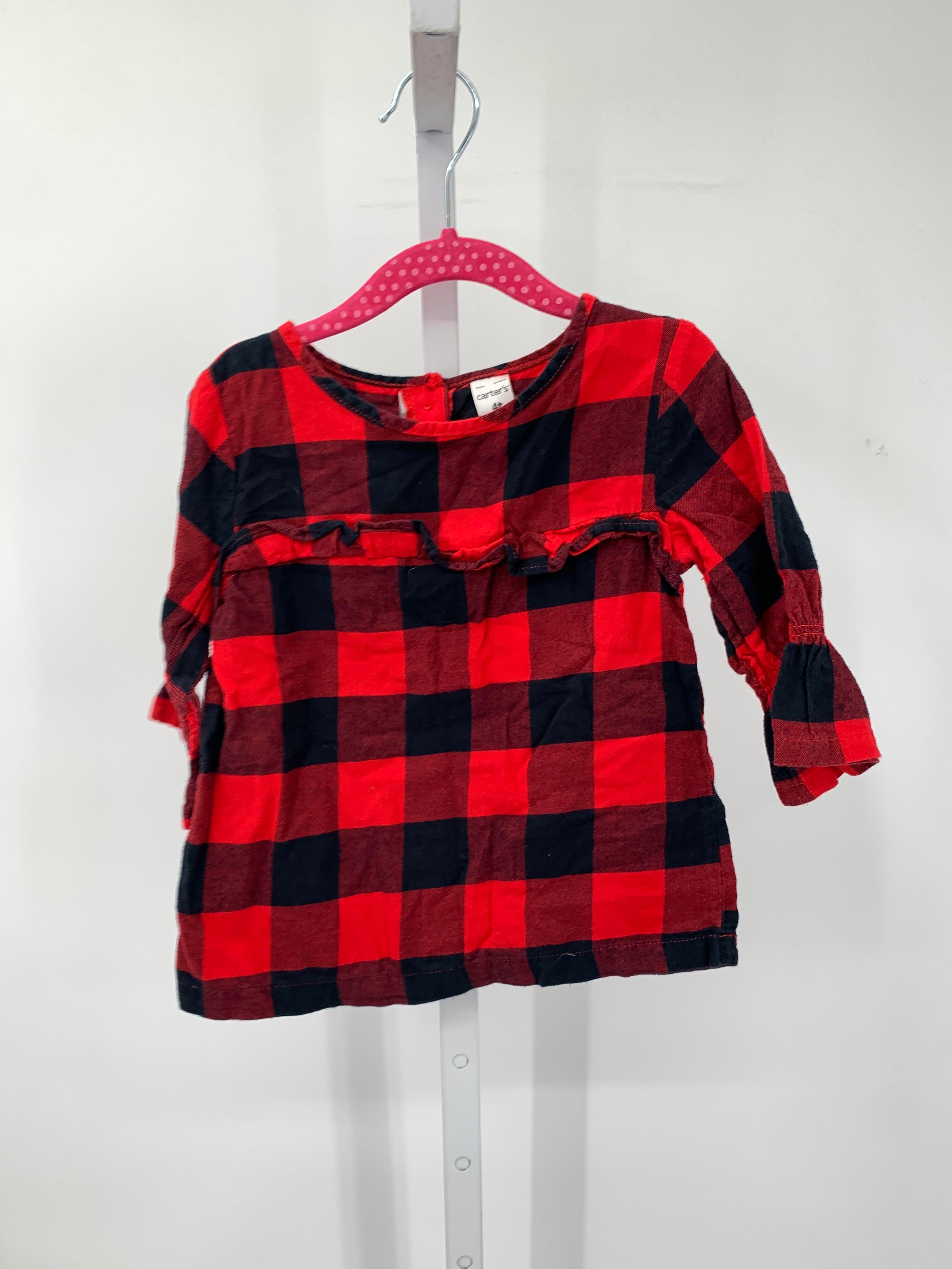 Carters Size 4T Girls Long Sleeve Shirt