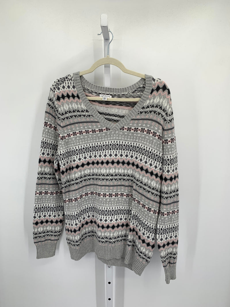 Croft & Barrow Size Extra Large Misses Long Slv Sweater