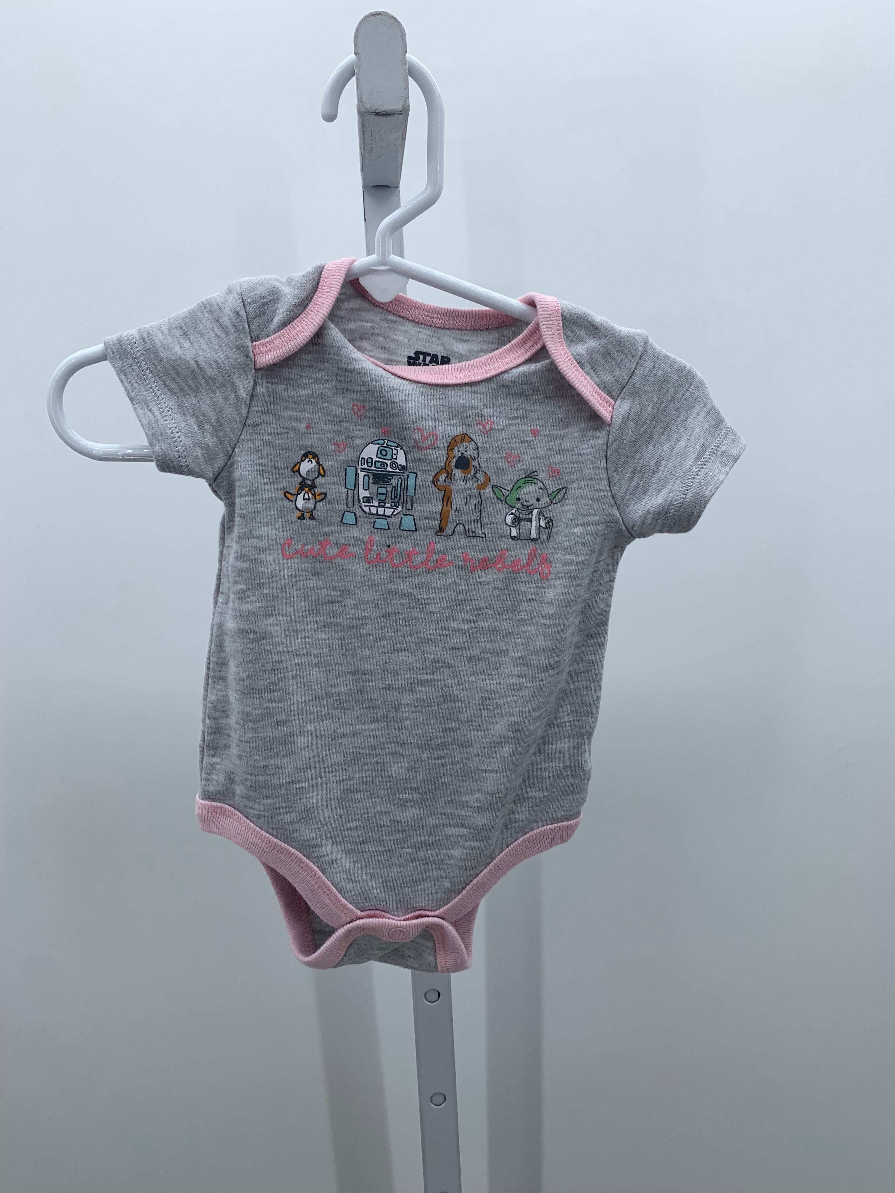 Star Wars Size 0-3 months Girls Short Sleeve Shirt