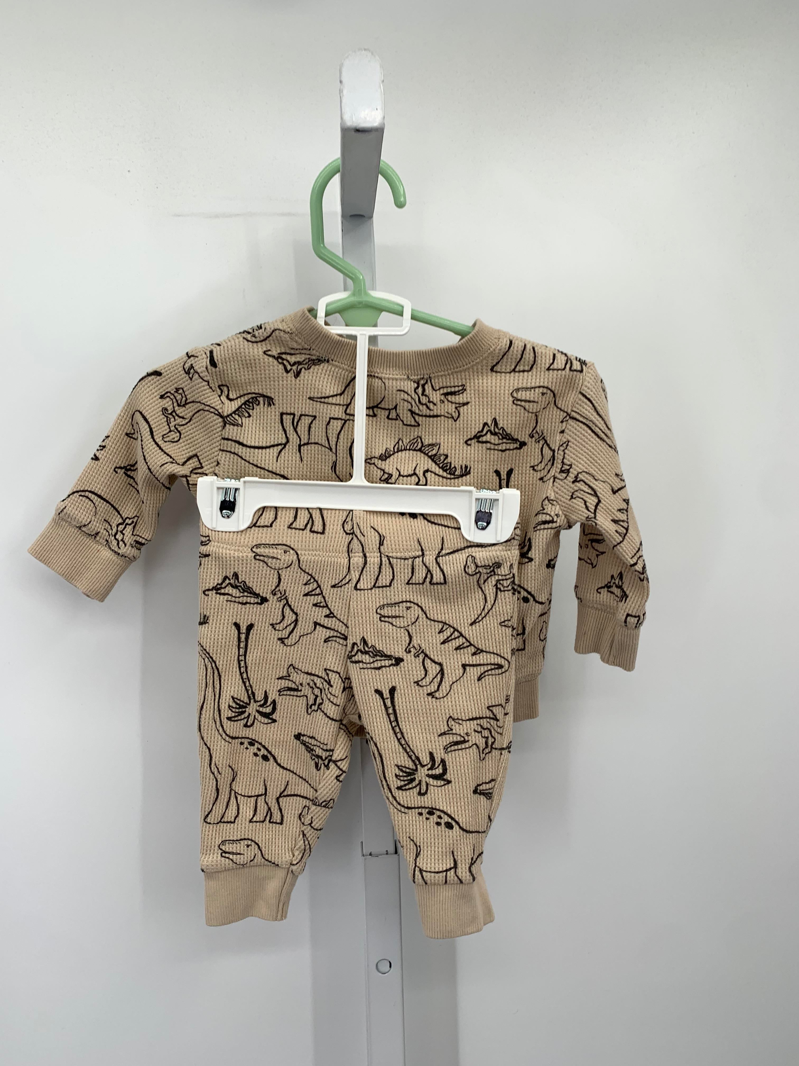 DINOSAURS WAFFLE KNIT SHIRT AND PANTS