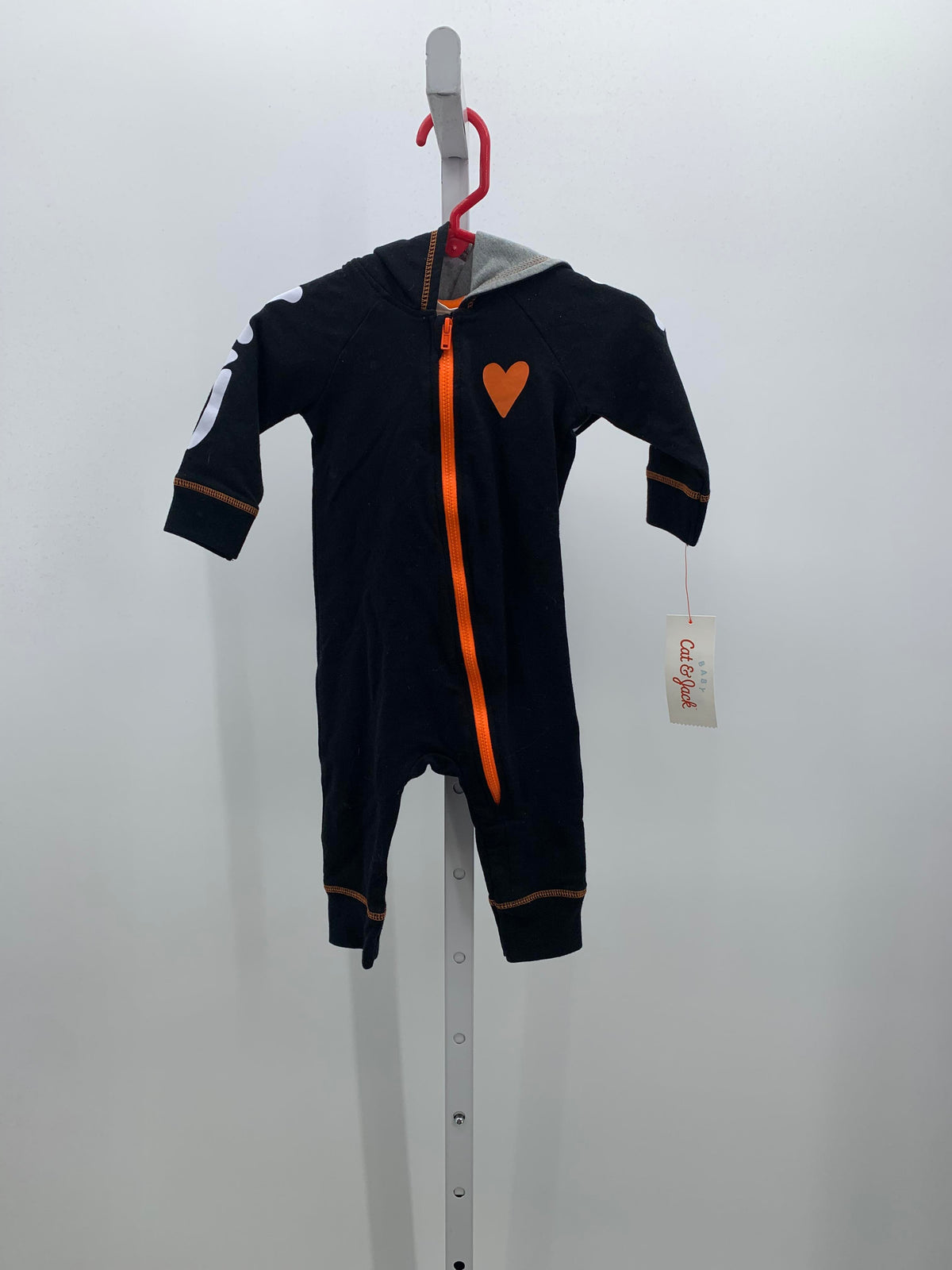 NEW LONG SLV ROMPER HOODED DINO FOSSIL