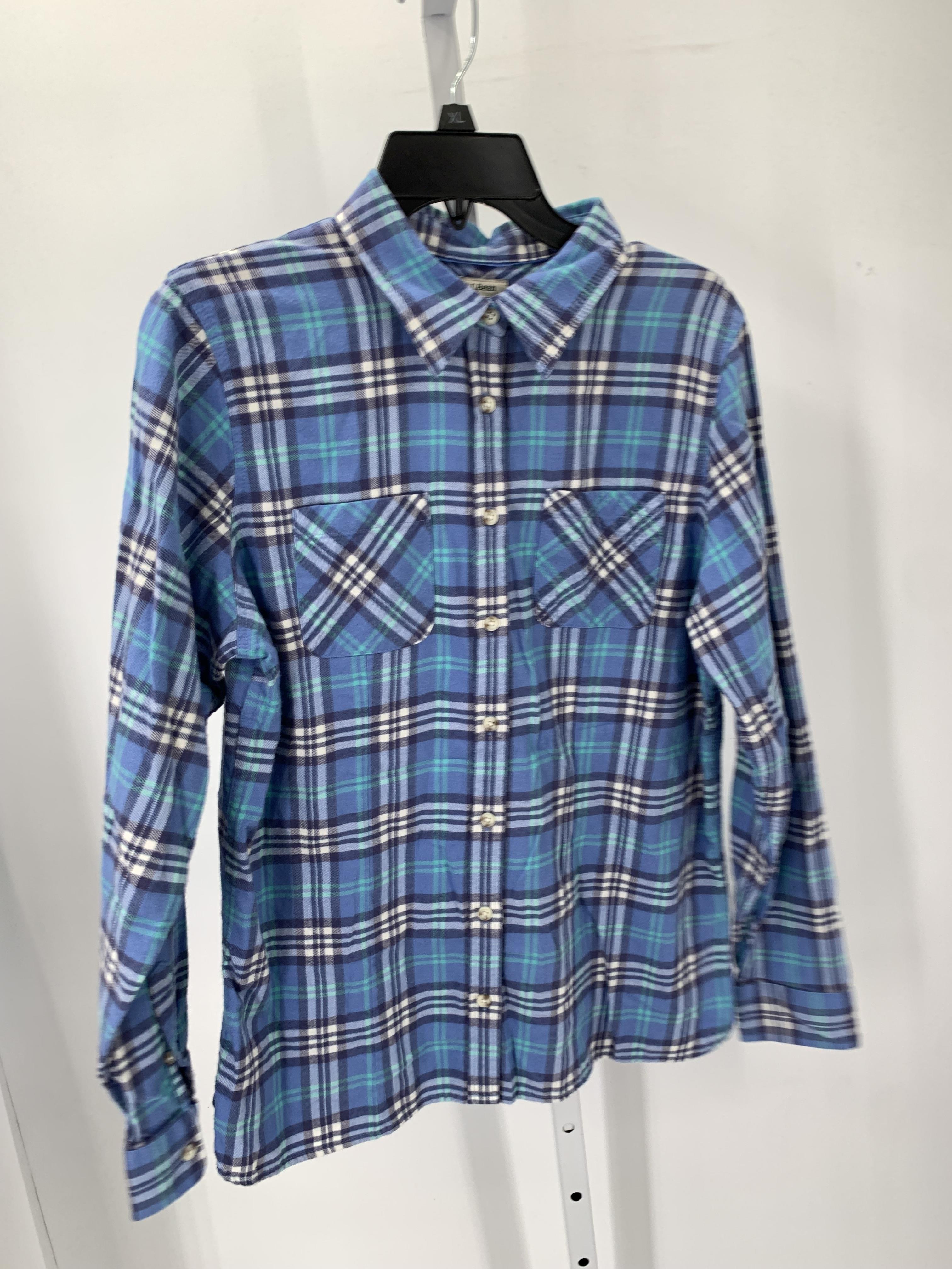 LL Bean Size Medium Misses Long Sleeve Shirt
