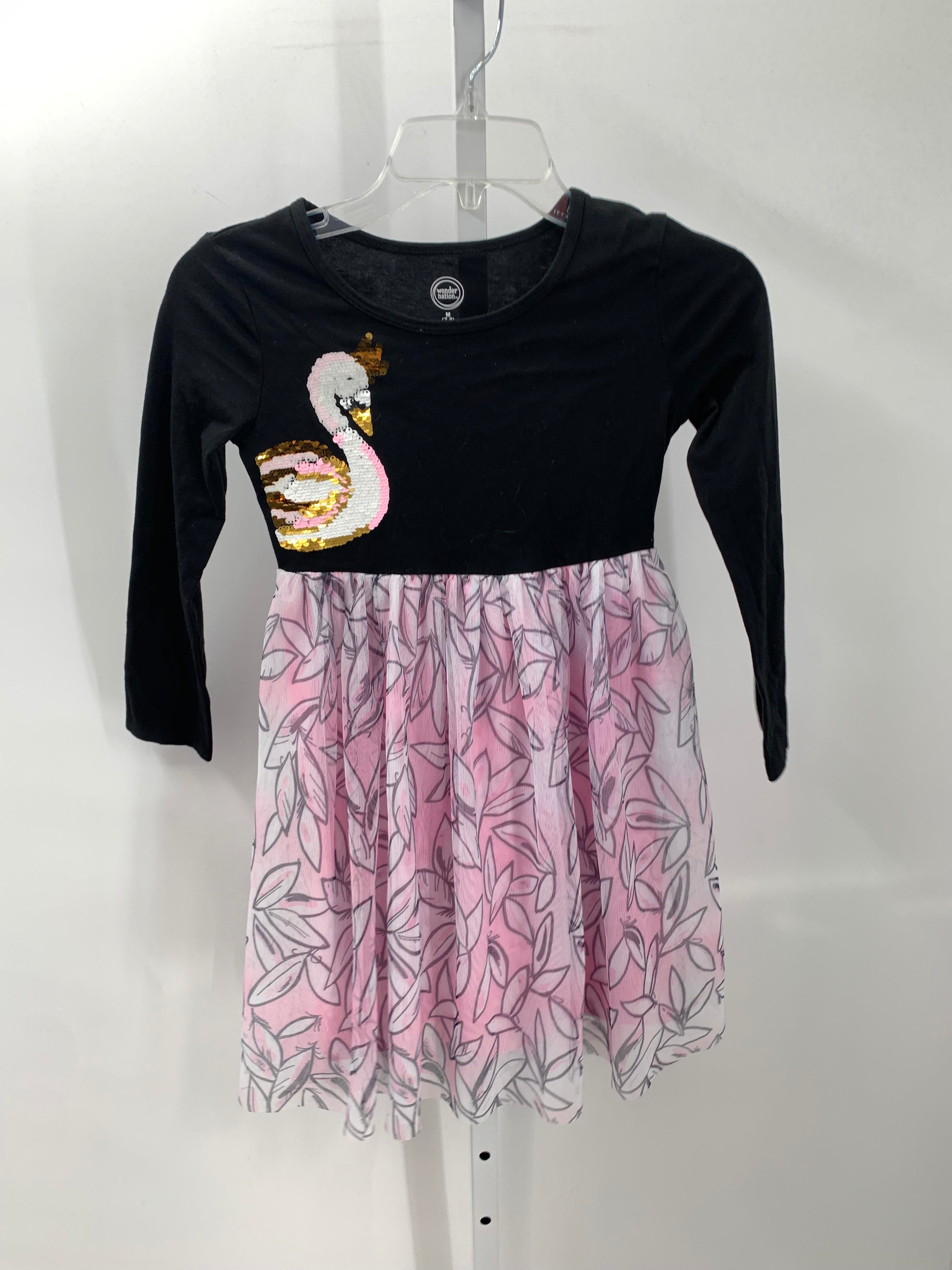 Wonder Nation Size 7-8 Girls Long Sleeve Dress