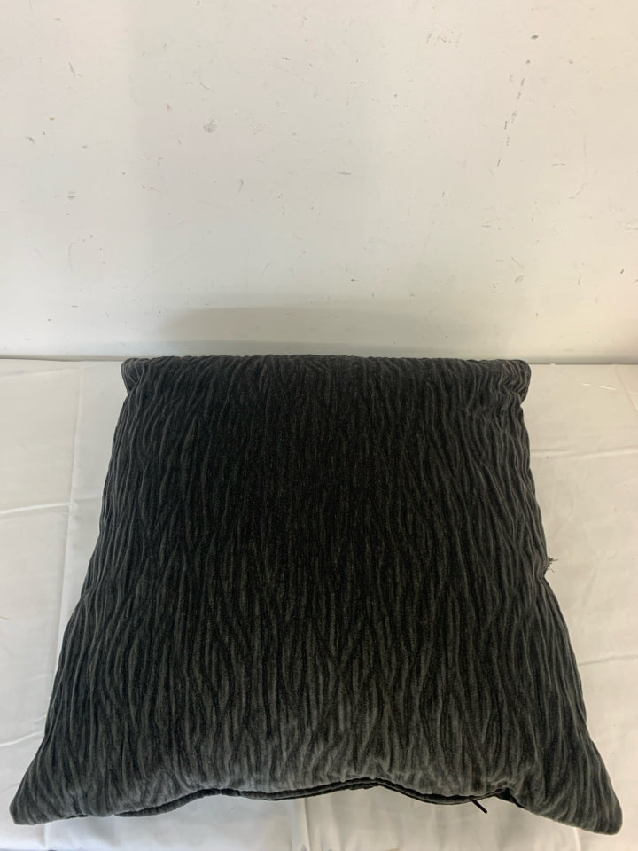 LARGE BLACK PILLOW.