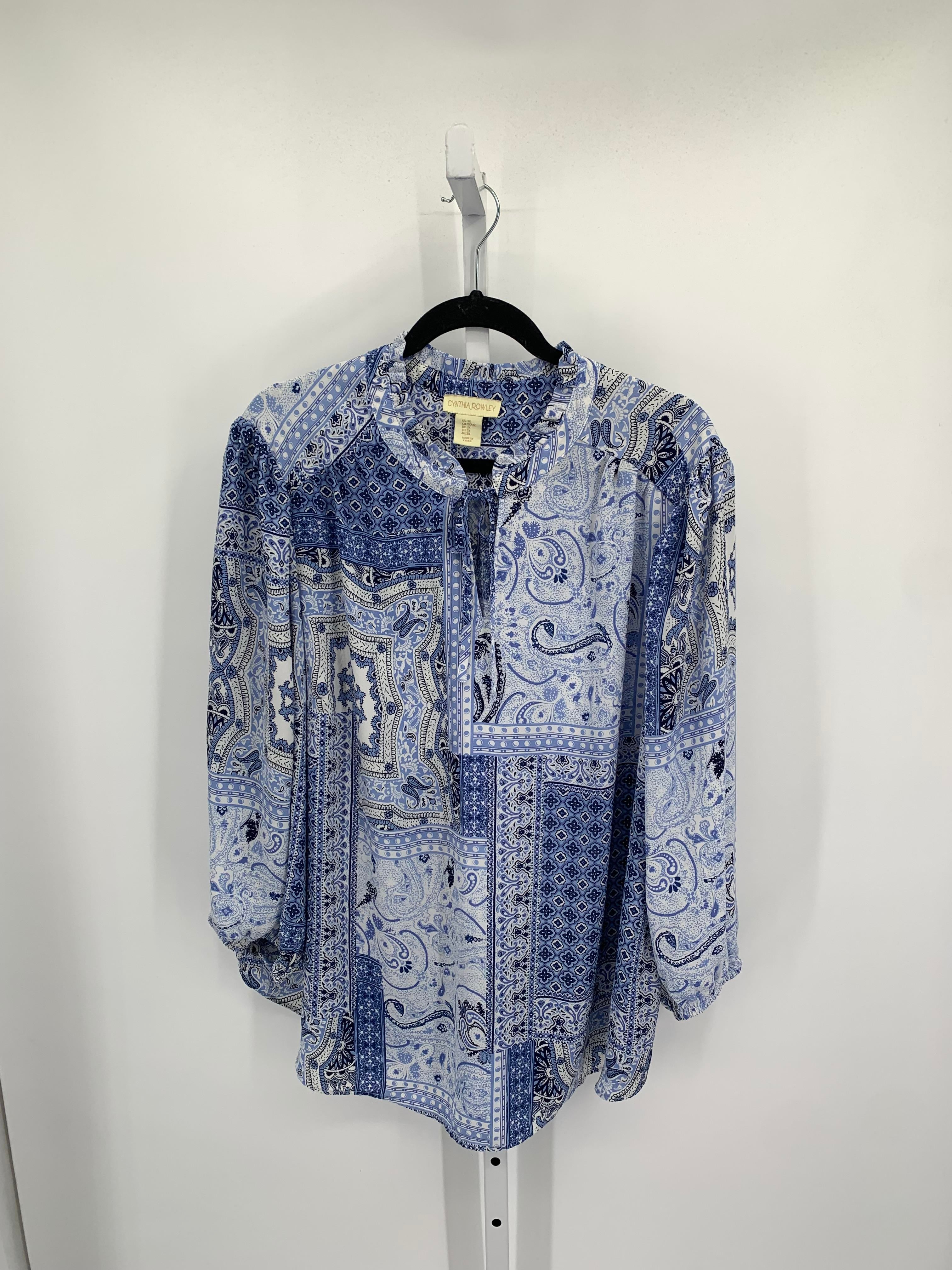 Cynthia Rowley Size 3X Womens Long Sleeve Shirt