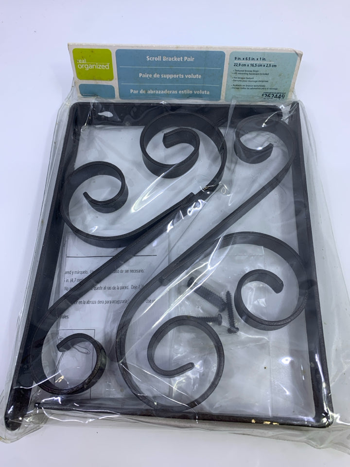 NIP SCROLL BRACKET PAIR REAL ORGANIZED.