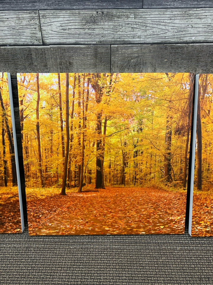 3PC FALL FOREST PRINTS.