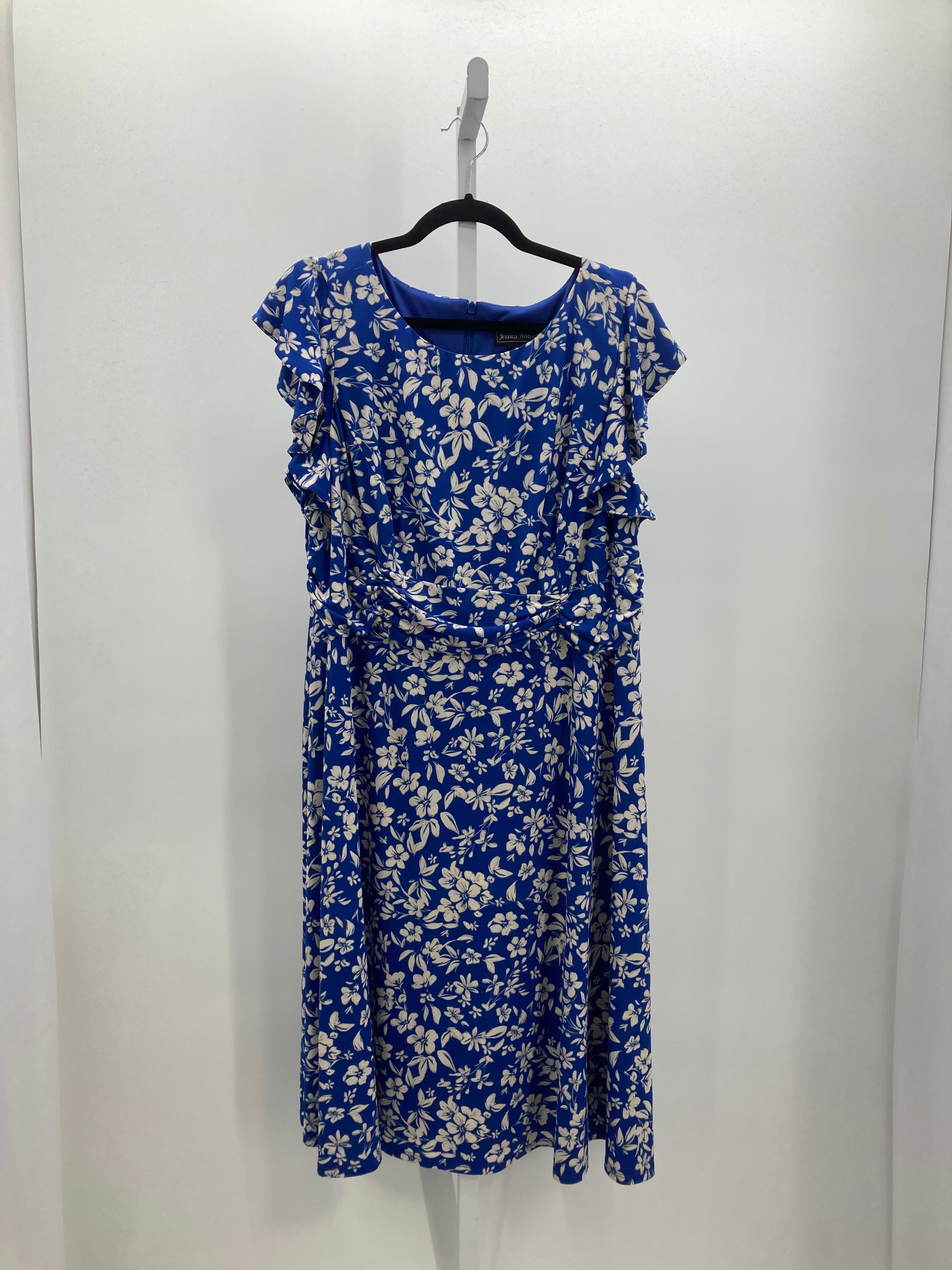 Jessica Howard Size 16 W Womens Short Sleeve Dress