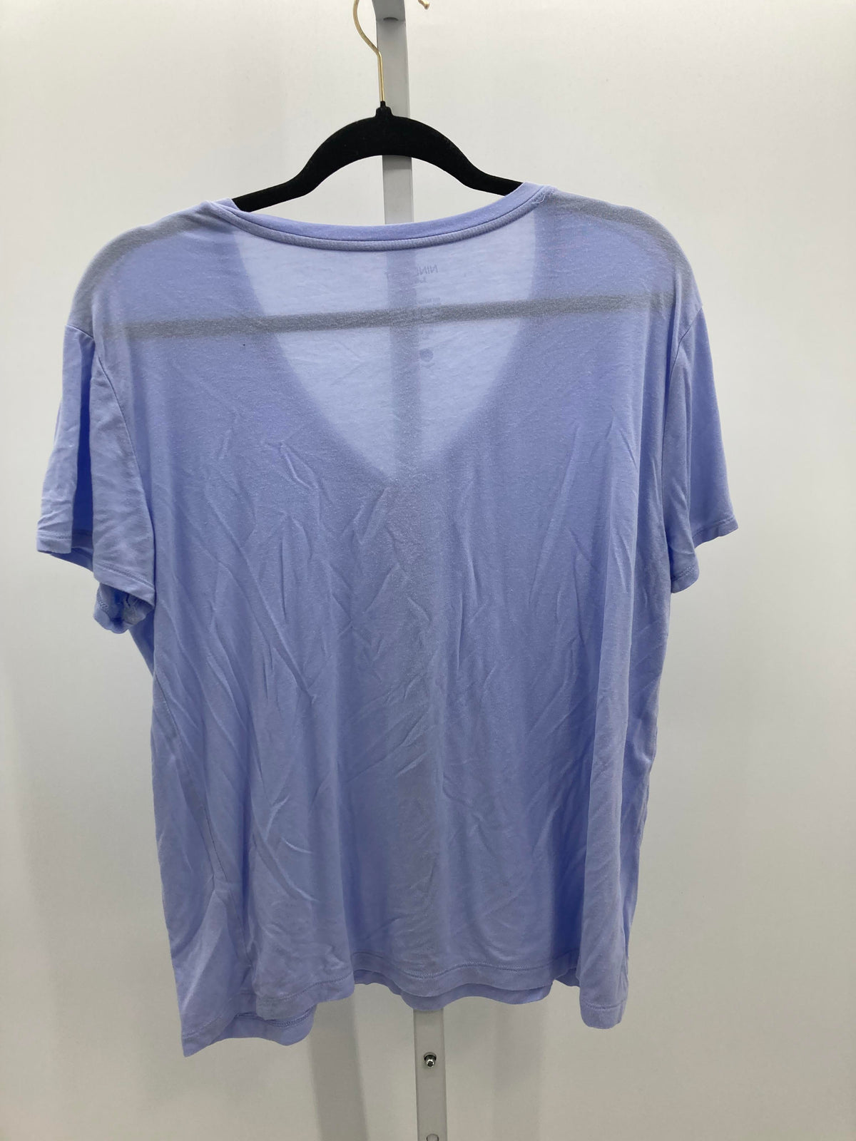 Nine West Size Large Misses Short Sleeve Shirt