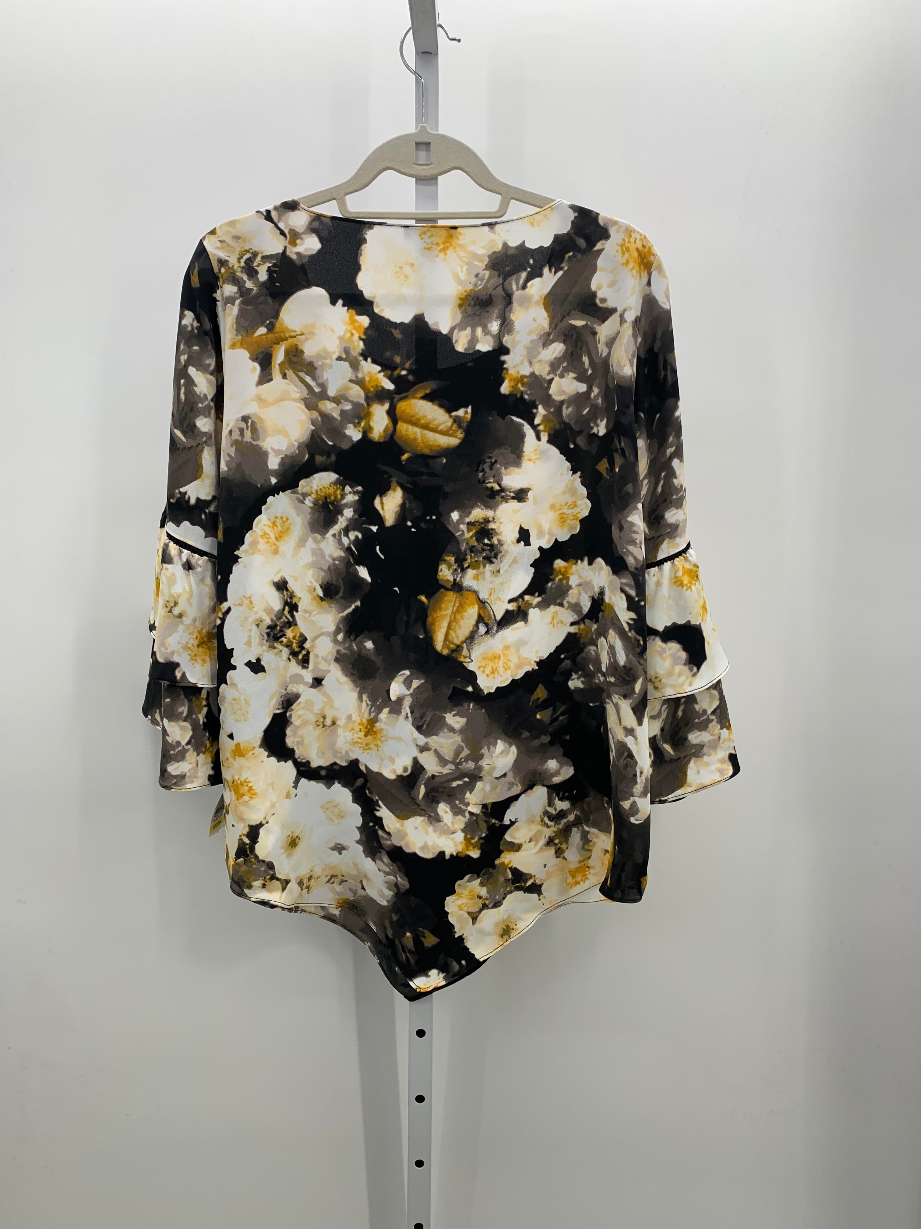 Alfani Size Medium Misses 3/4 Sleeve Shirt