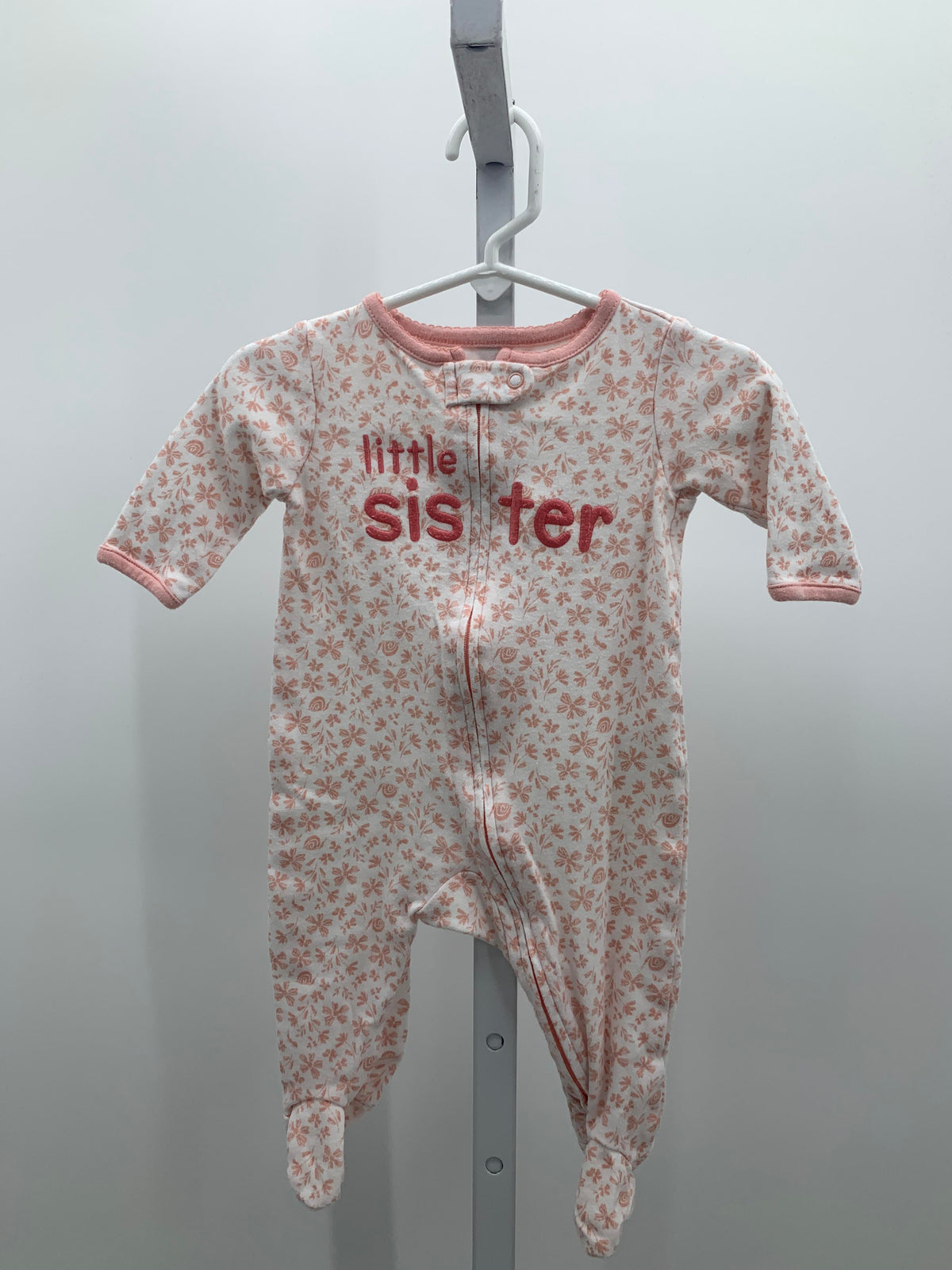Carters Size 3-6 Months Girls Long Slv. Romper