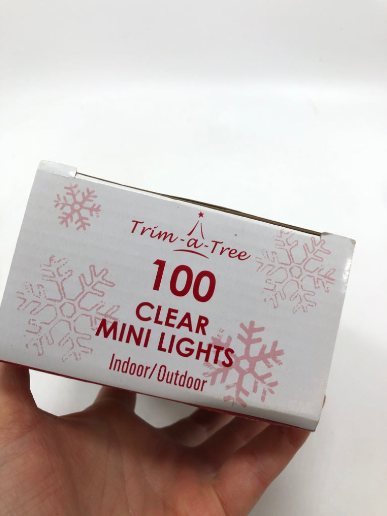 NIB CLEAR STRING LIGHTS.