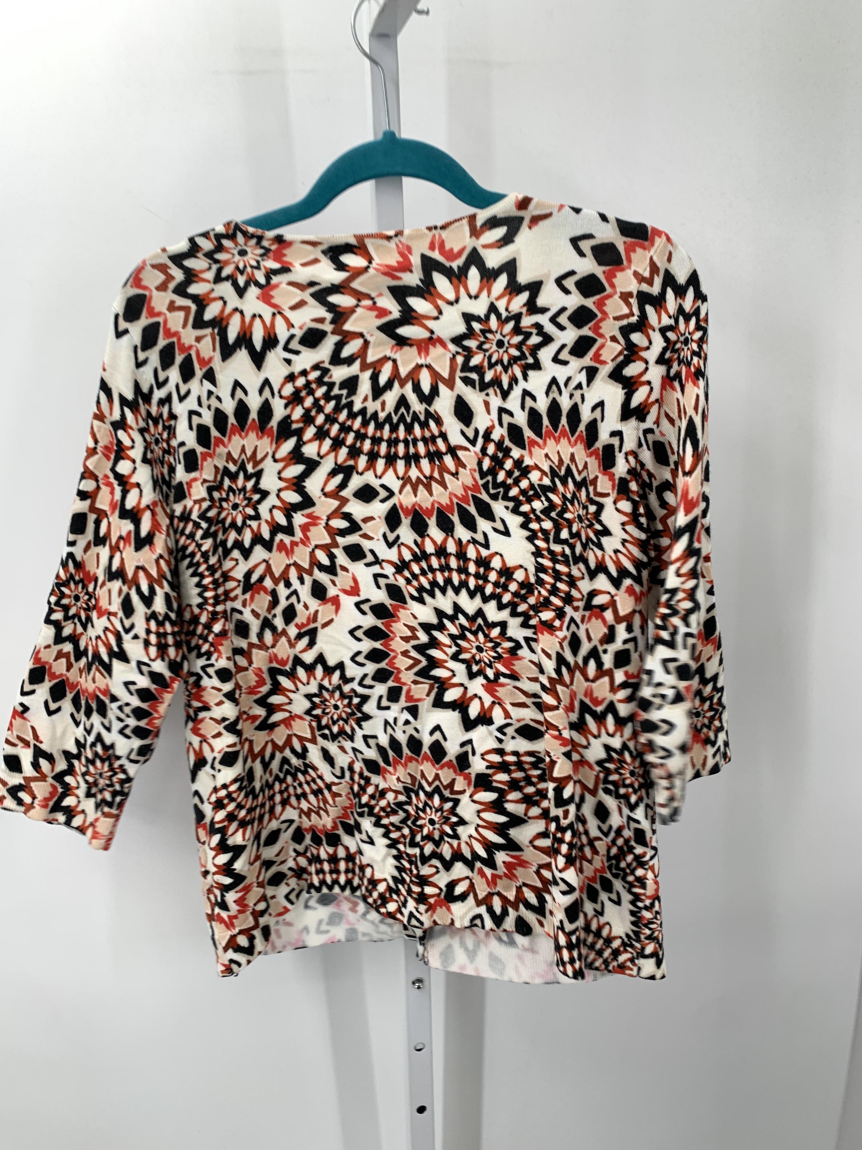 Roz & Ali Size 1X Womens 3/4 Sleeve Sweater